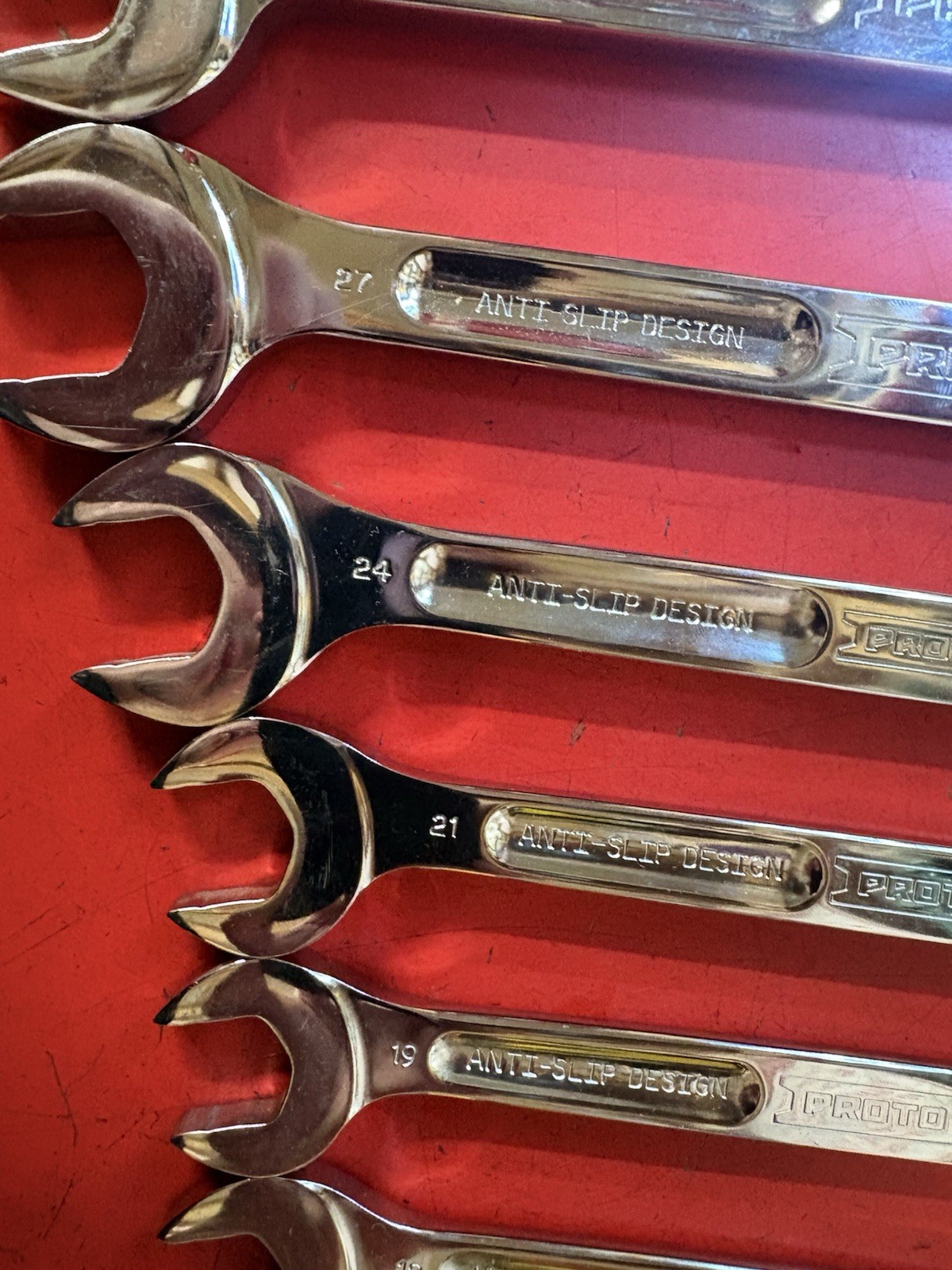 Proto 19 Piece Metric Ratcheting Combo Wrench Set MADE IN USA