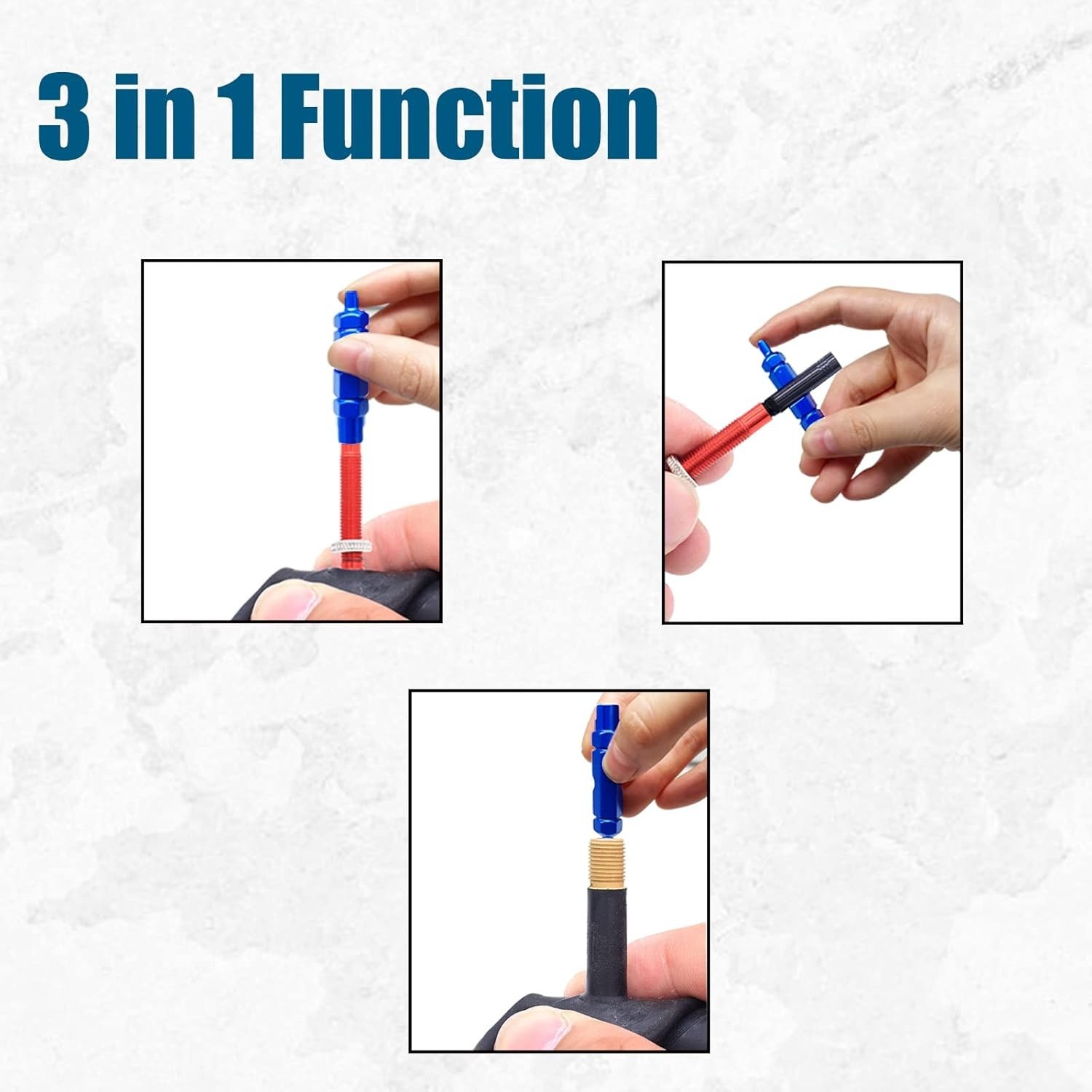 Universal Valve Core Remover in Stylish Blue – Ideal for Tubeless Tire Repairs