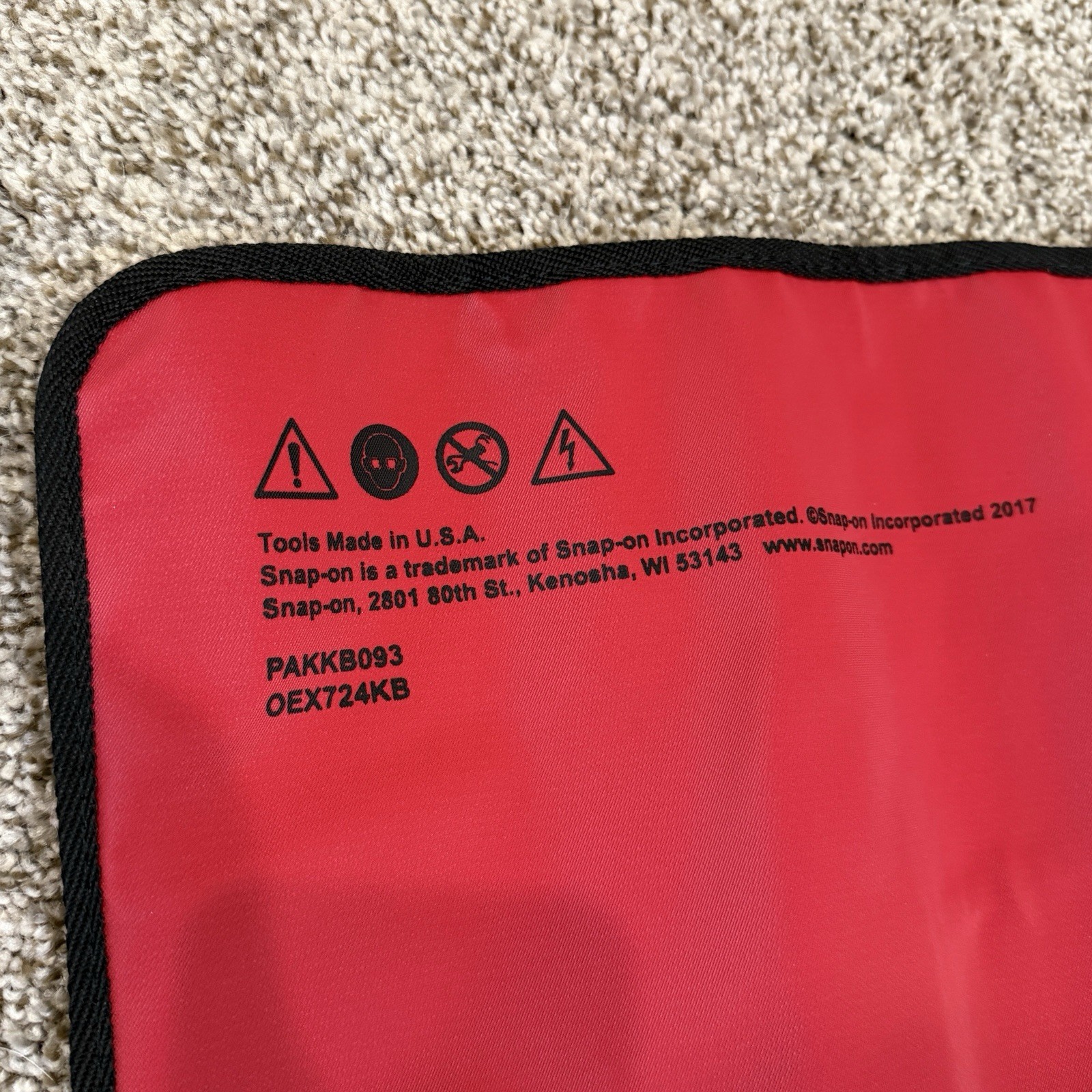 SNAP ON OEX724KB 24 PIECE WRENCH SET LARGE KIT BAG ( BAG ONLY)