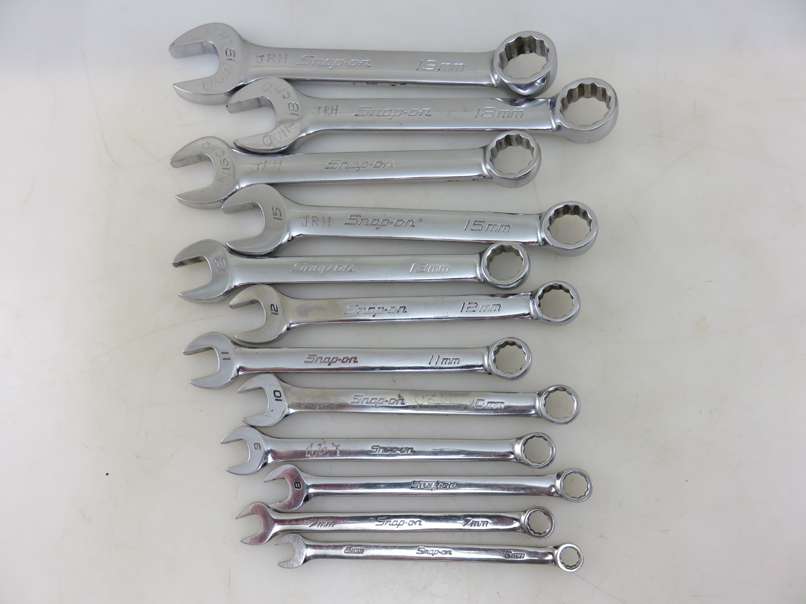 Snap-On OEXM SHORT Metric Combination Wrench 6mm-19mm 12pc Set Made In USA
