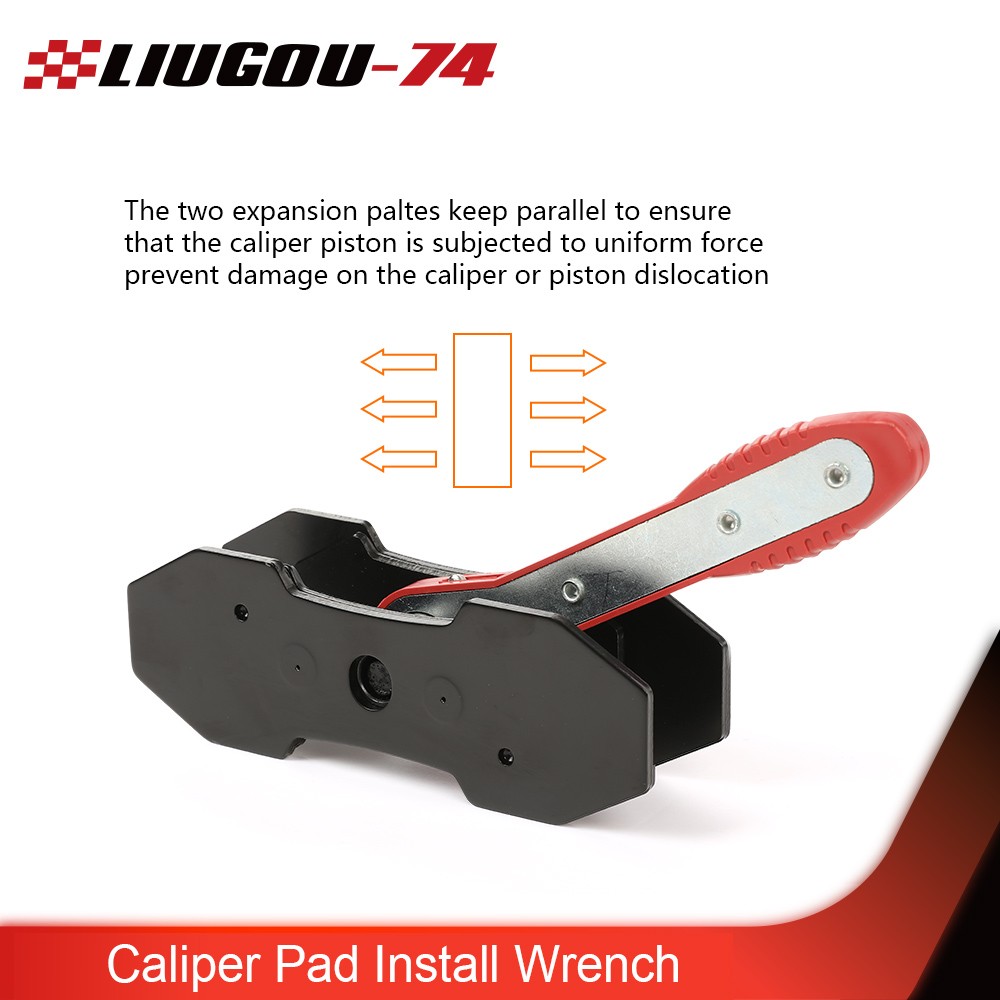 Ratcheting Brake Piston Spreader Wrench Caliper Pad Install Tool Press Ratchet