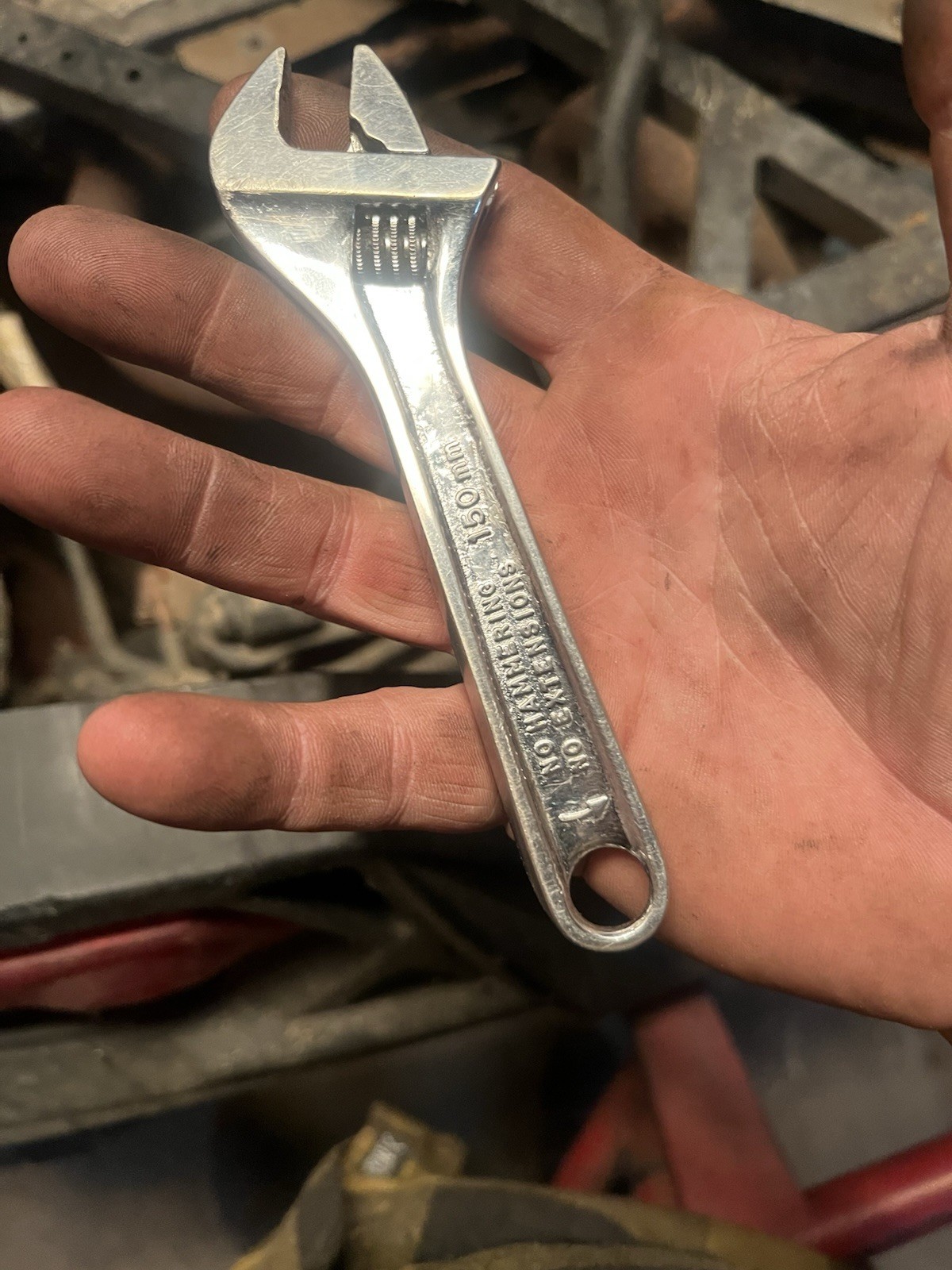 Snap-On Tools AD6 6” Adjustable / Crescent Wrench USA Vintage 1990 Model Year
