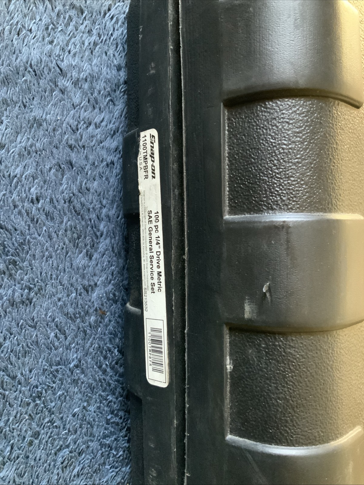 Snap On 1100tmpbfr, 100pc 1/4” Drive Sae General Service Set…good Shape….see Pic