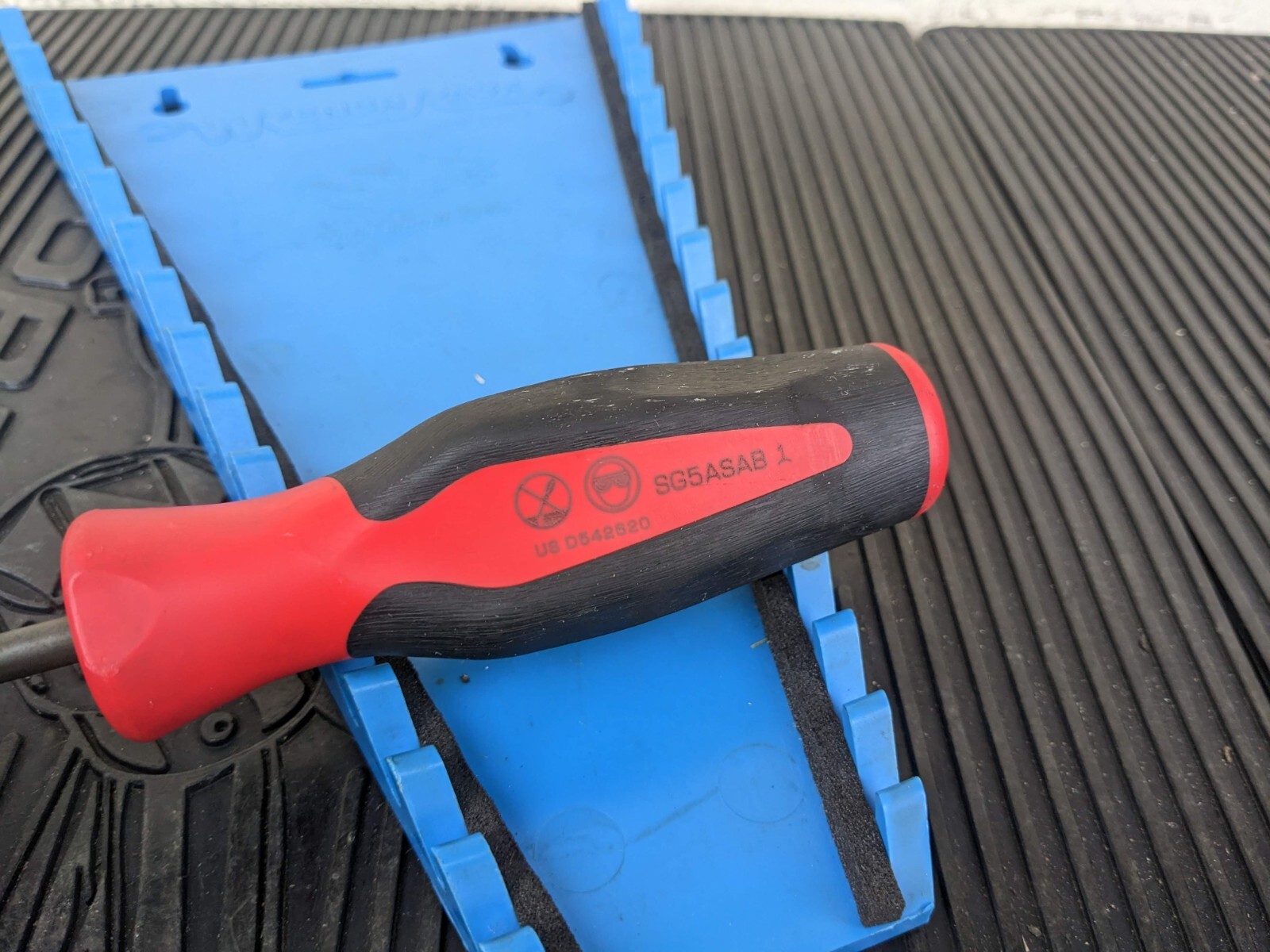 #aw069 SNAP-ON RED AWL PICK SG5ASAB 9-5/8″ Long Instinct Soft Grip Handle