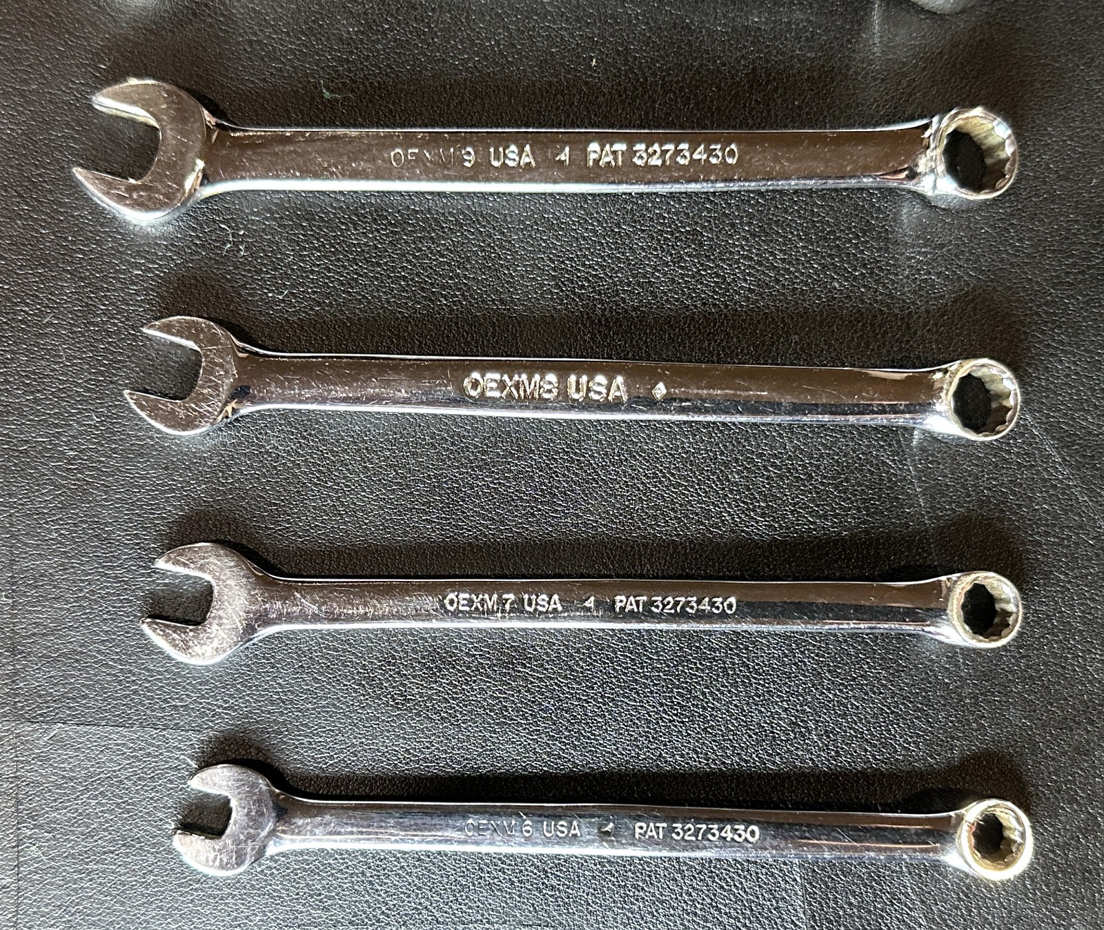SNAP ON OEXM-SERIES 15-Pc 12-Pt Metric Flank Drive® Short Combination Wrench Set