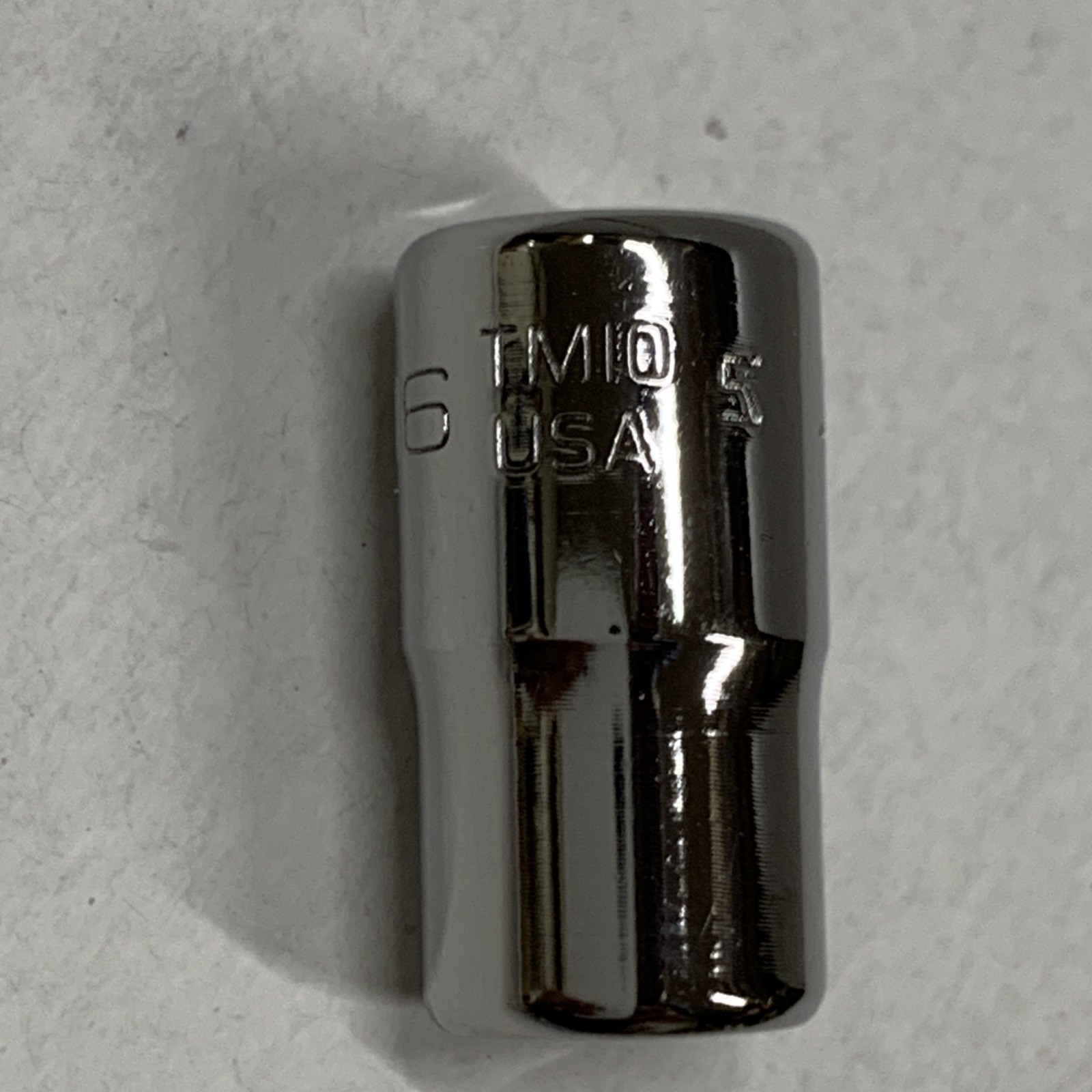 Snap On Tools USA TM10 1/4″Dr 6-Point SAE 5/16″ Shallow Chrome Socket NEW
