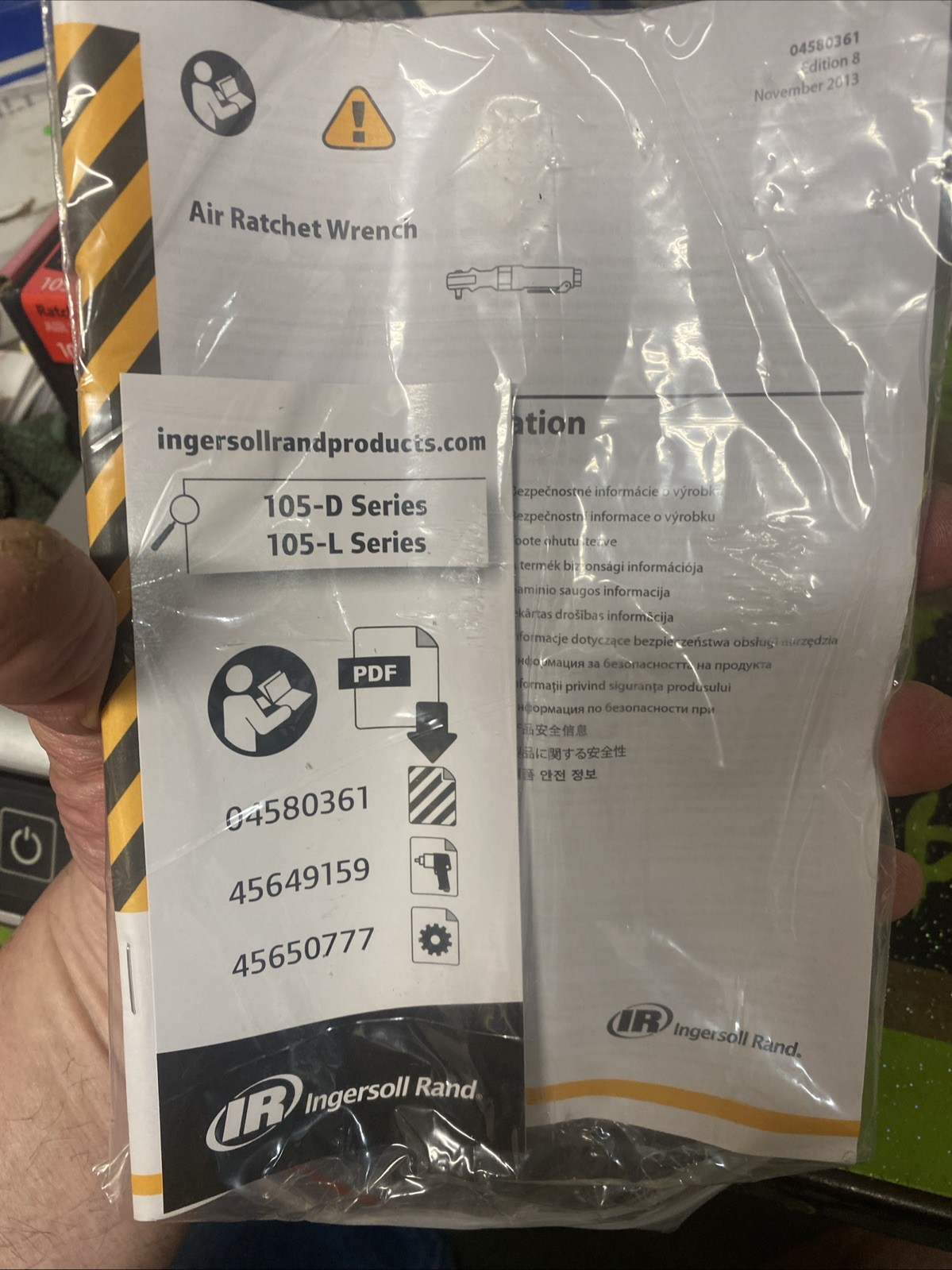 Ingersoll Rand, IR Part #105-D2, 1/4″ Drive Air Ratchet Wrench