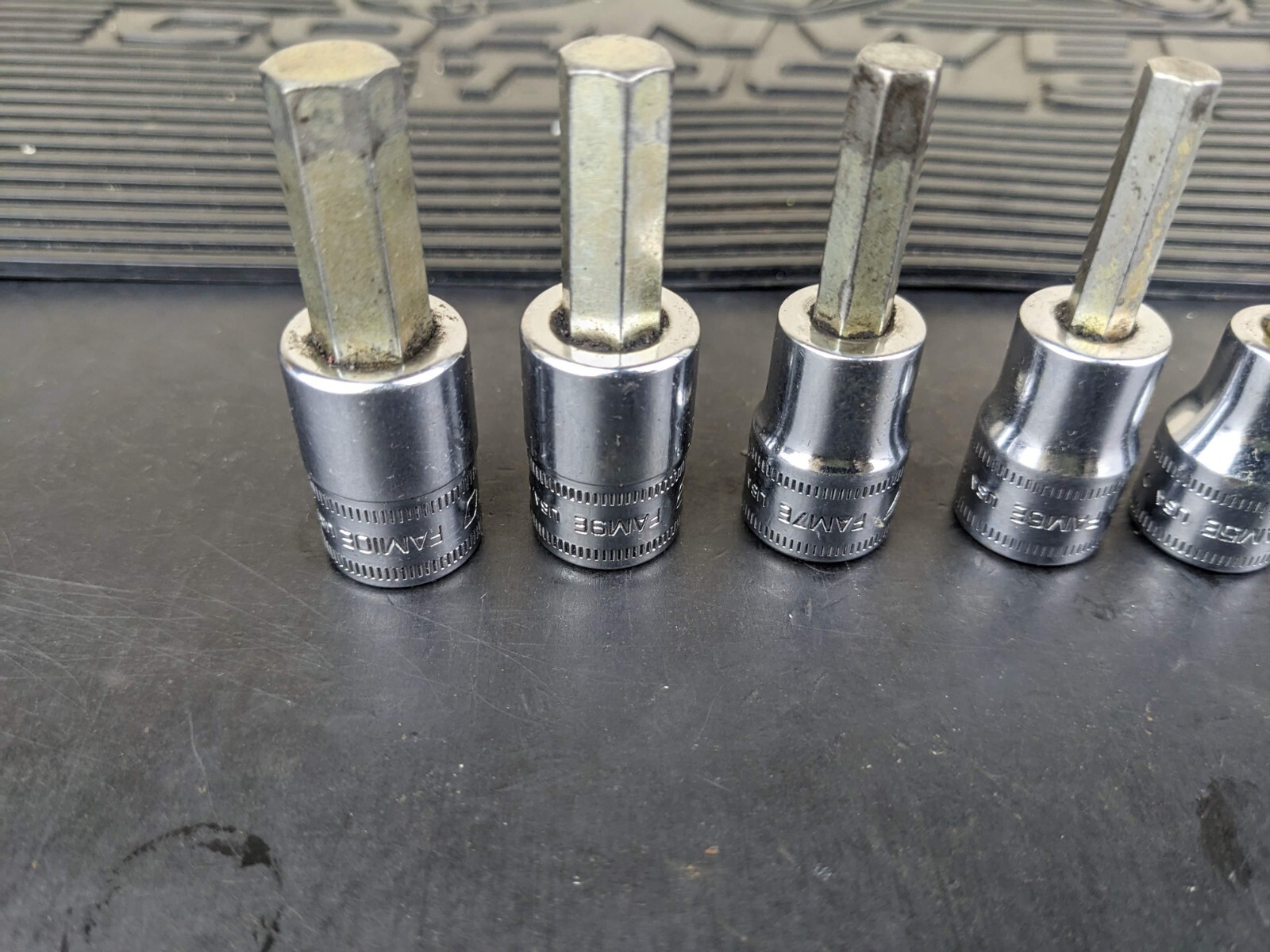 #ba751 Snap On 3/8″ Drive Metric Hex Bit Socket Set – 4-7, 9, 10mm 207EFAMY