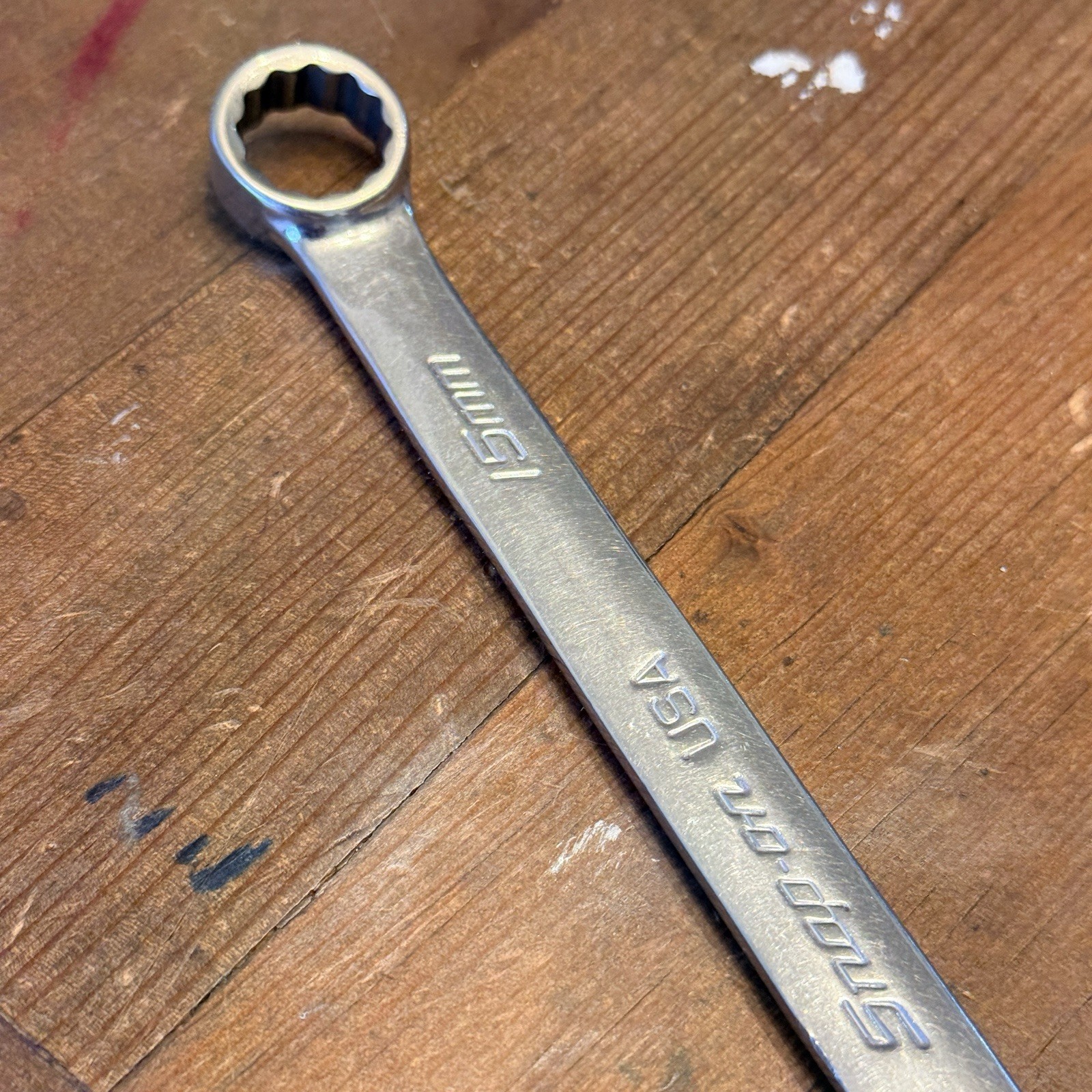 Snap-on Tools 15mm Flank Drive Plus 12 Pt Combination Wrench SOEXM15 USA