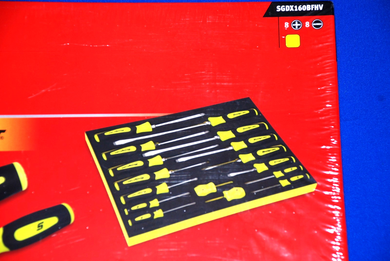 Snap-on NEW 16 Pc Instinct Hi-Viz Soft Grip Combo Screwdriver Set w/PRO-FI Foam