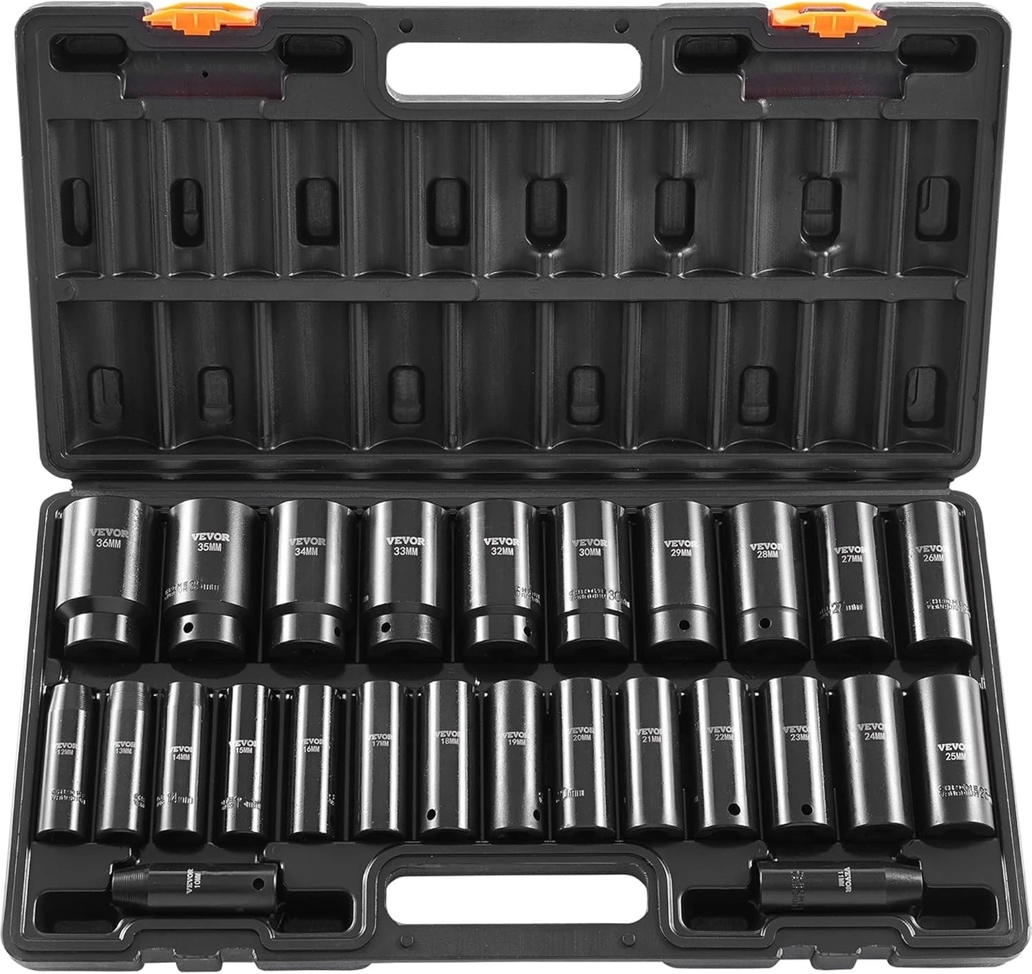 Durable 1/2 Inch Drive Impact Socket Set 26-Piece for Automotive Excellence