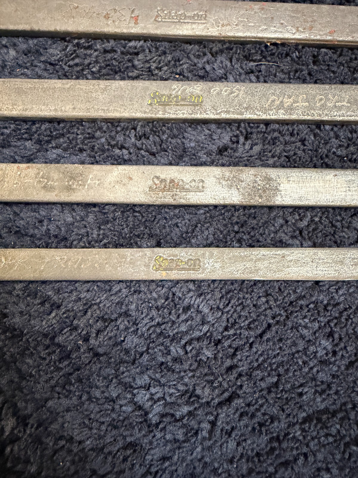 Snap-on 6 Piece Combination Wrench Set, GOEX See description for sizes. USED