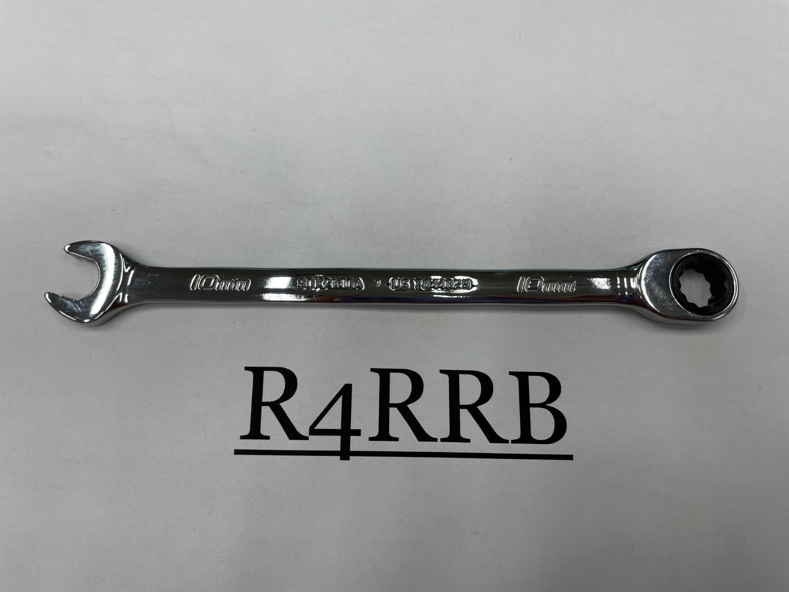 Snap-on Tools NEW 10mm Metric 0° Non-Reversing Ratcheting Combo Wrench SOXRM10A