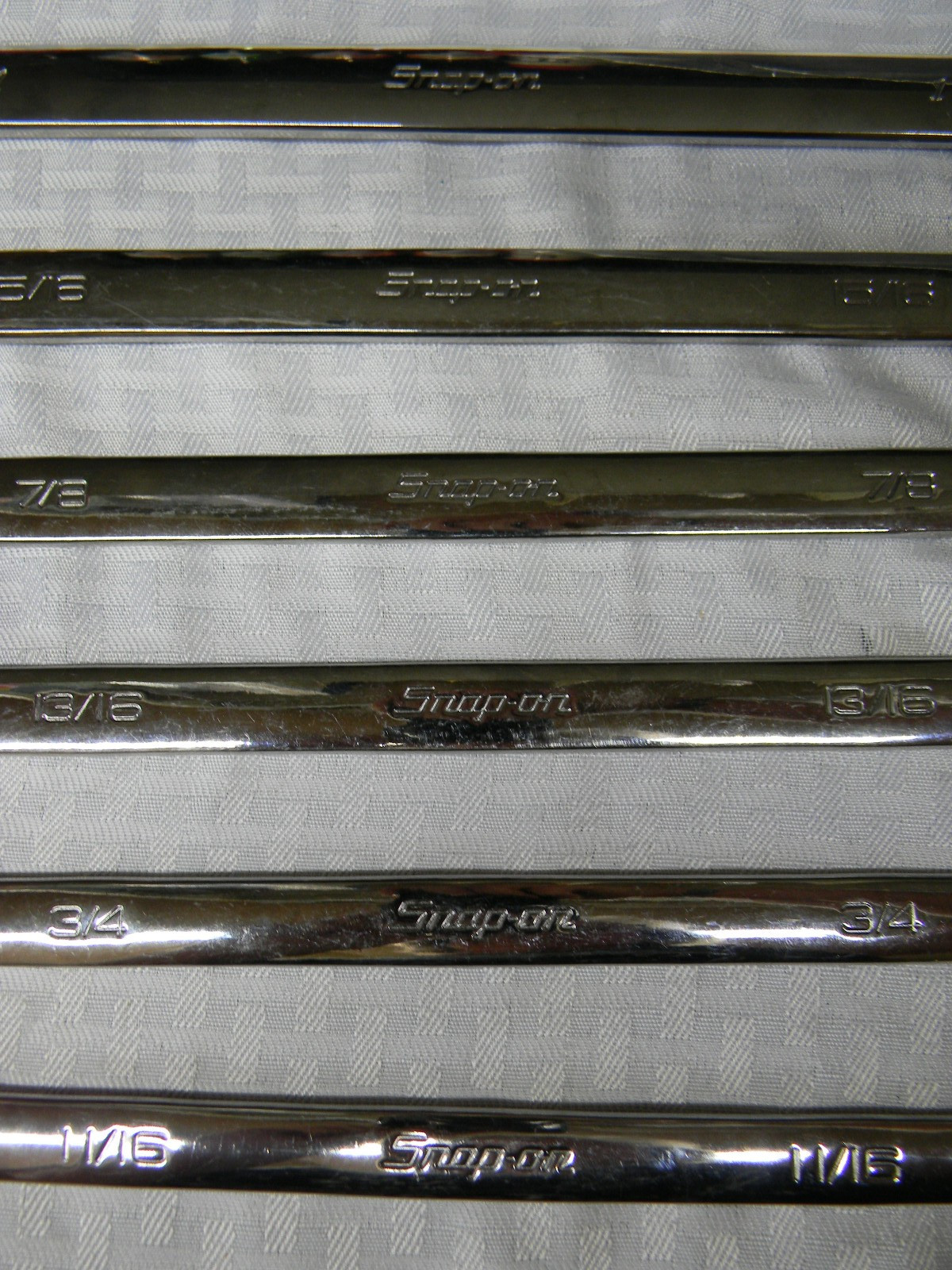 SNAP-ON 6PC SAE 12PT FLANK DRIVE COMBINATION WRENCH SET 11/16″-1″ #OEX22-OEX32B