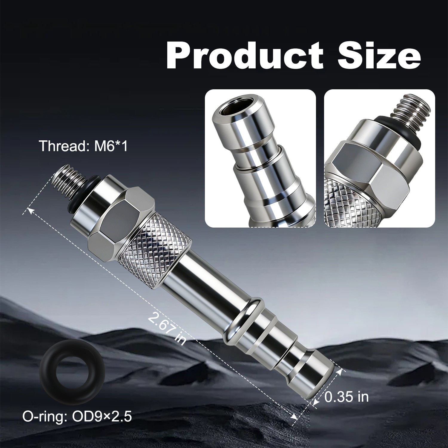 304 Stainless Steel ATF Fill Fitting for GMC Sierra 1500 2015-2019 51190