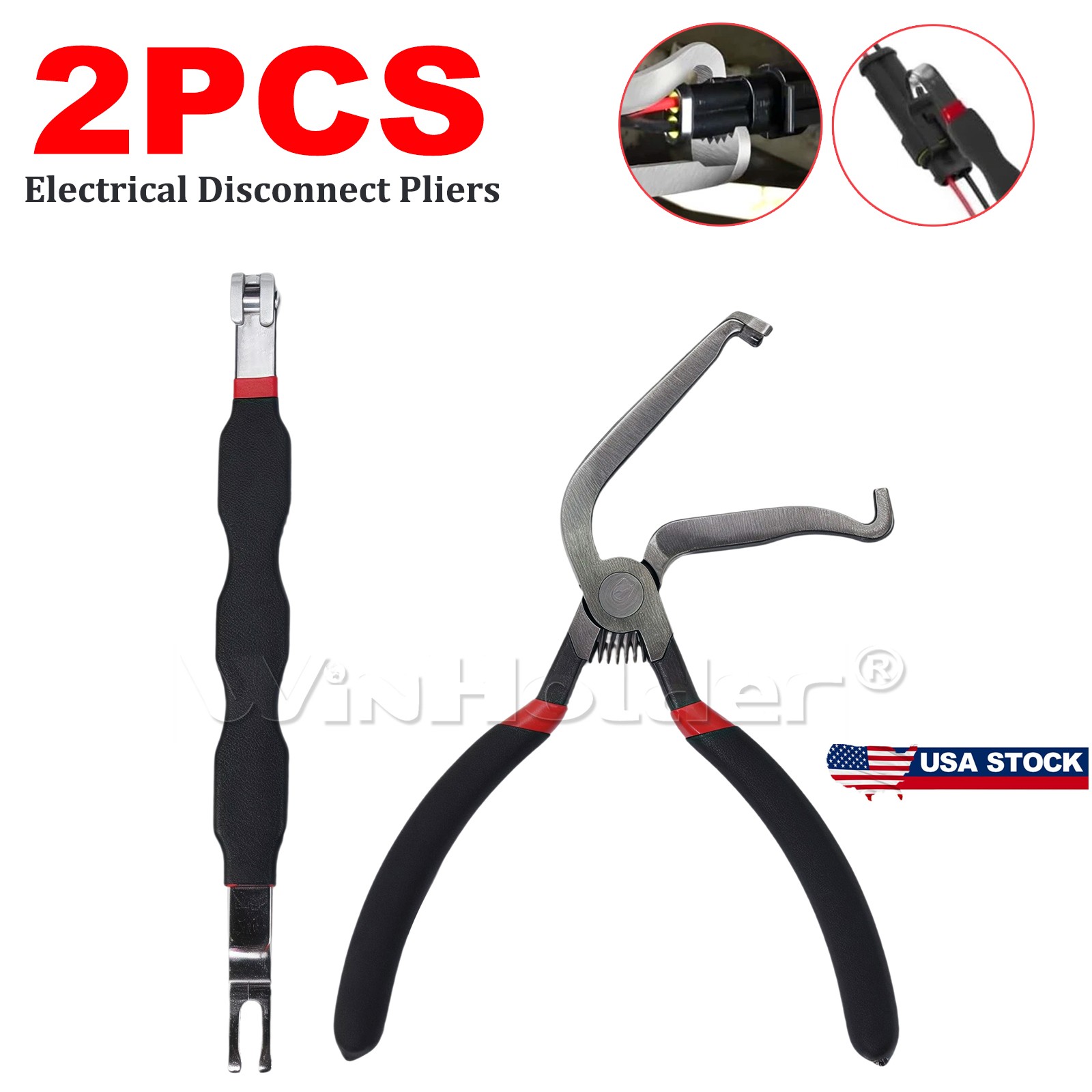Electrical Disconnect Pliers Connector Separator Terminal Plug Removal Tool Set