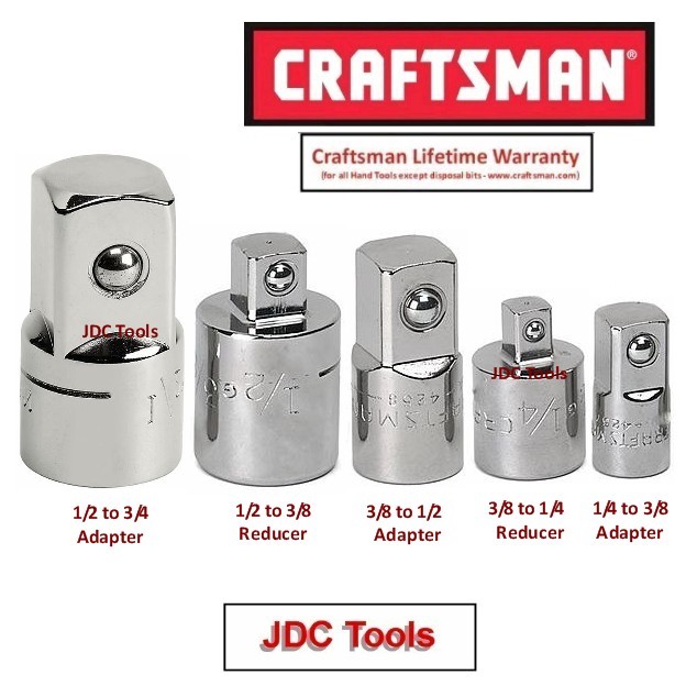 CRAFTSMAN 21 pc Adapter Universal Extension Accessory Set with 14″ & 20″ 13