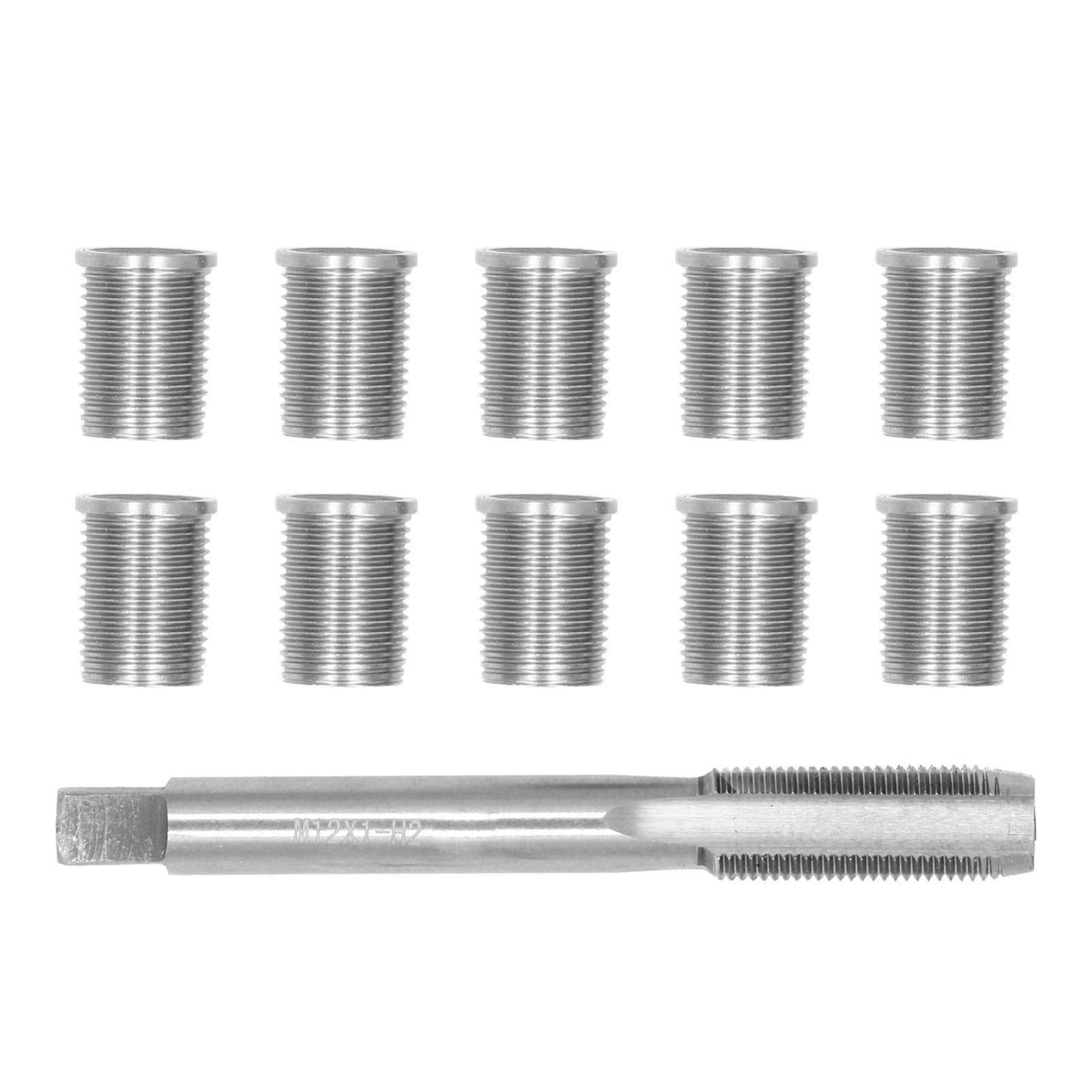 Spark Plug Thread Repair Tool Kit – High Speed Steel Tap with M10 & M12 Inserts