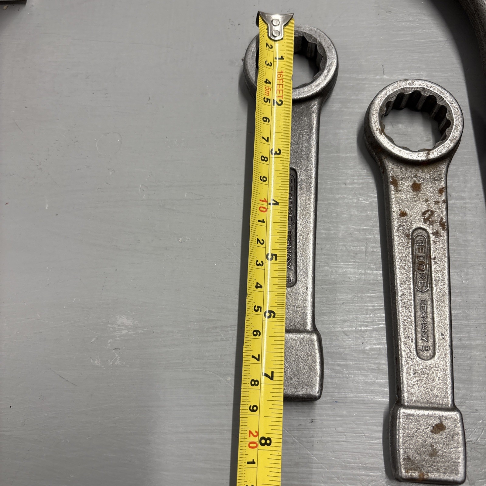 X5 Vintage Gedore Heavy Slogging Spanner’s / Wrench Made In Germany Vgc