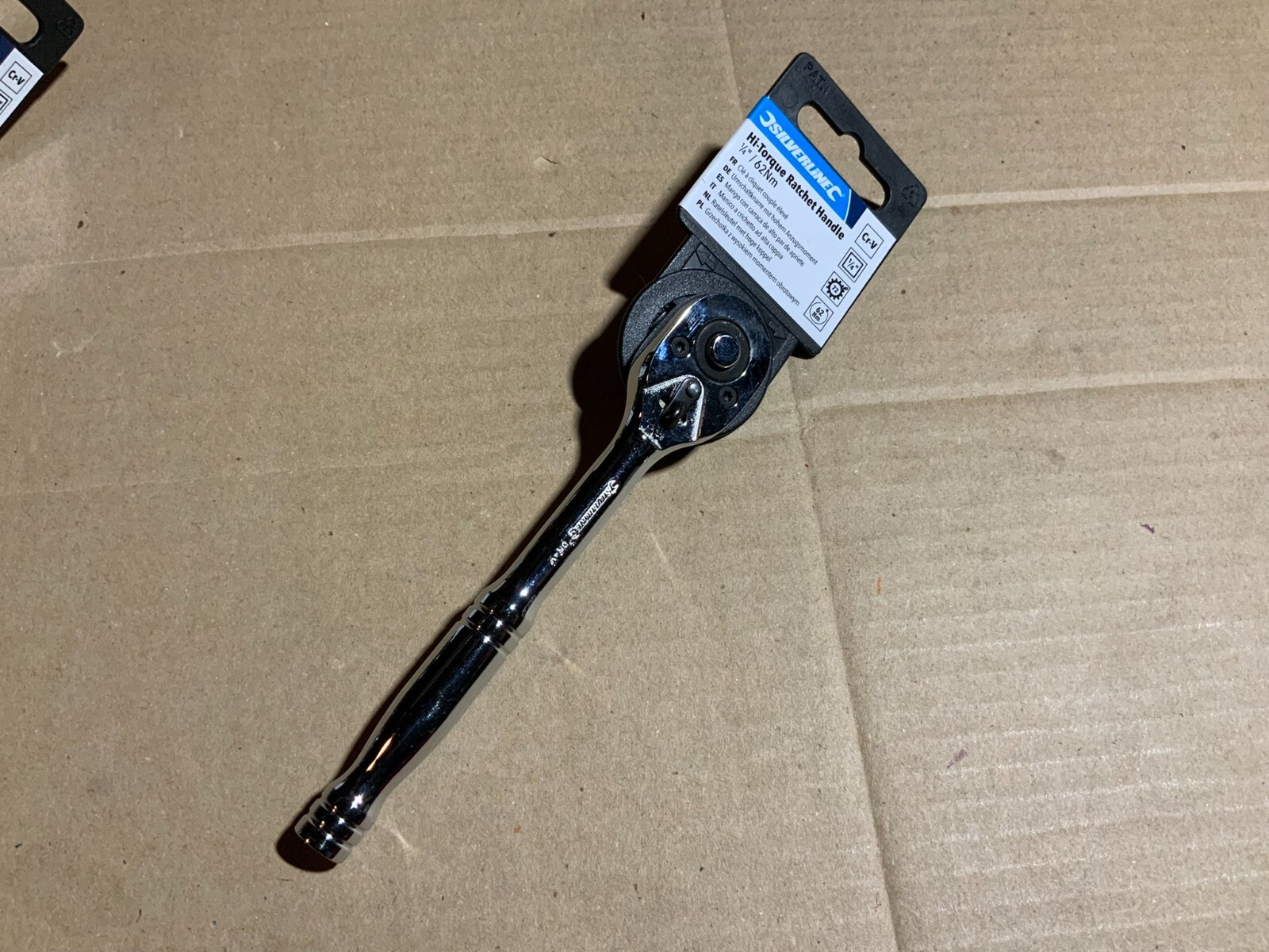 Silverline Hi-torque ratchet handle 1/4 inch New – 199195
