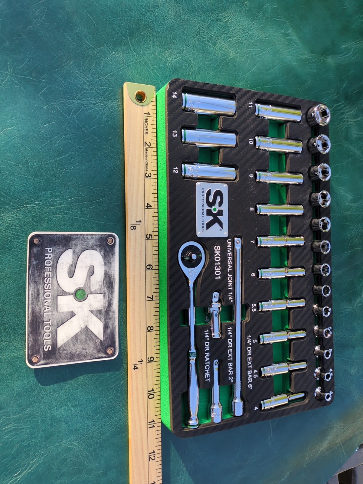 SK Professional Tools 30 Piece 1/4″ Drive METRIC Socket Set New LifetimeWarranty
