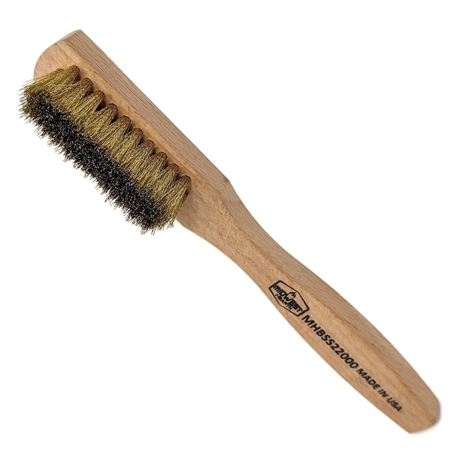 Brass Wire Utility Scratch Brush for Cleaning 5.75″ Hardwood and Brown