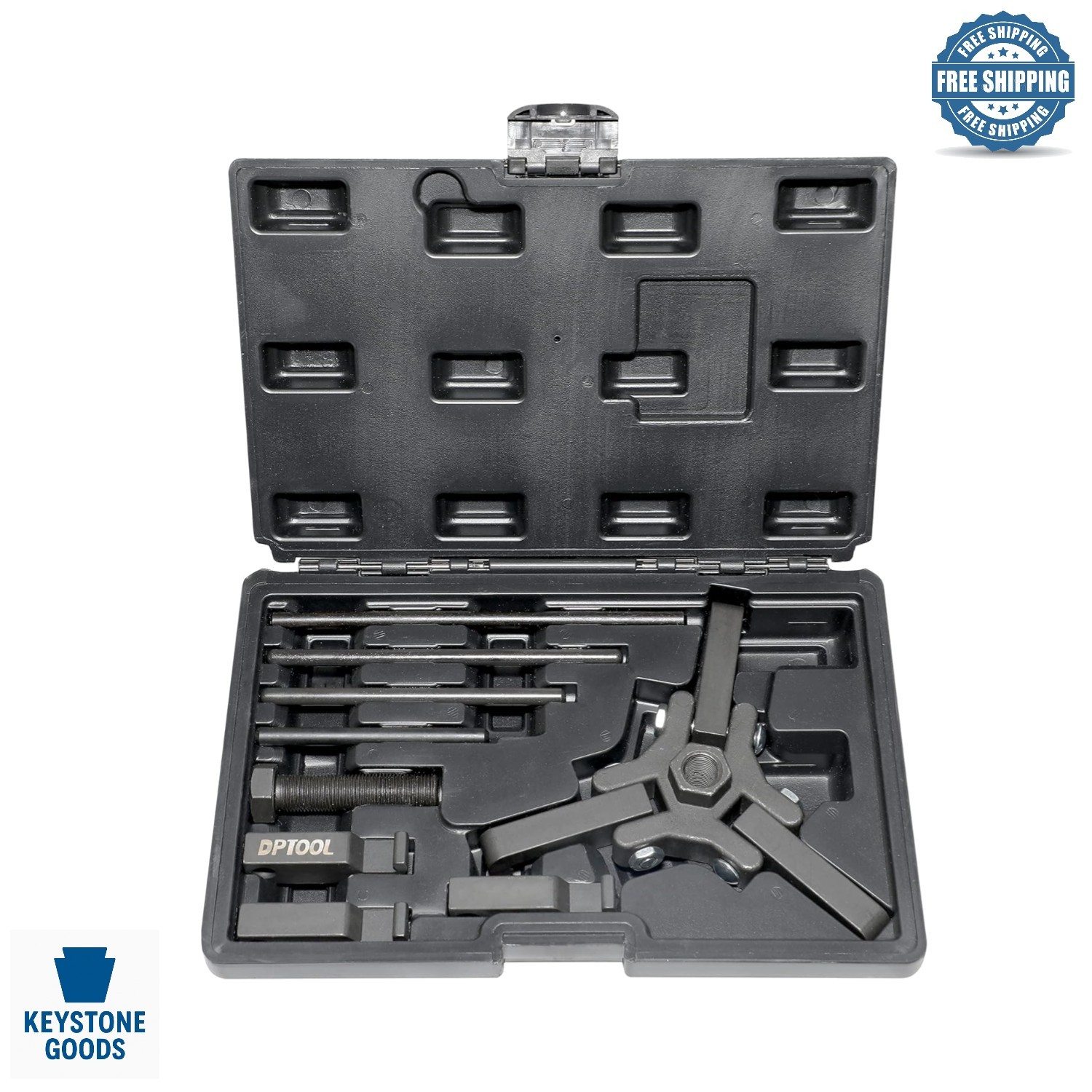 Universal Harmonic Damper Pulley Puller Kit for Ford, GM, Chrysler & More