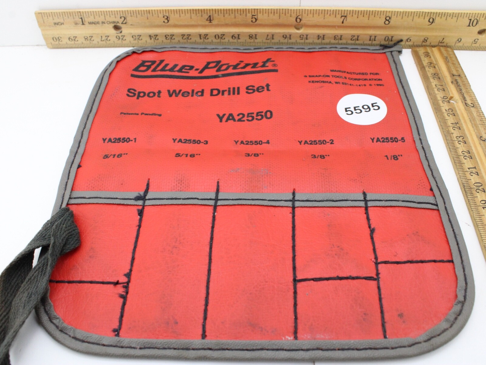 Blue-Point YA2550 Spot Weld Drill Set 7″x7″ Red POUCH ONLY NO TOOLS