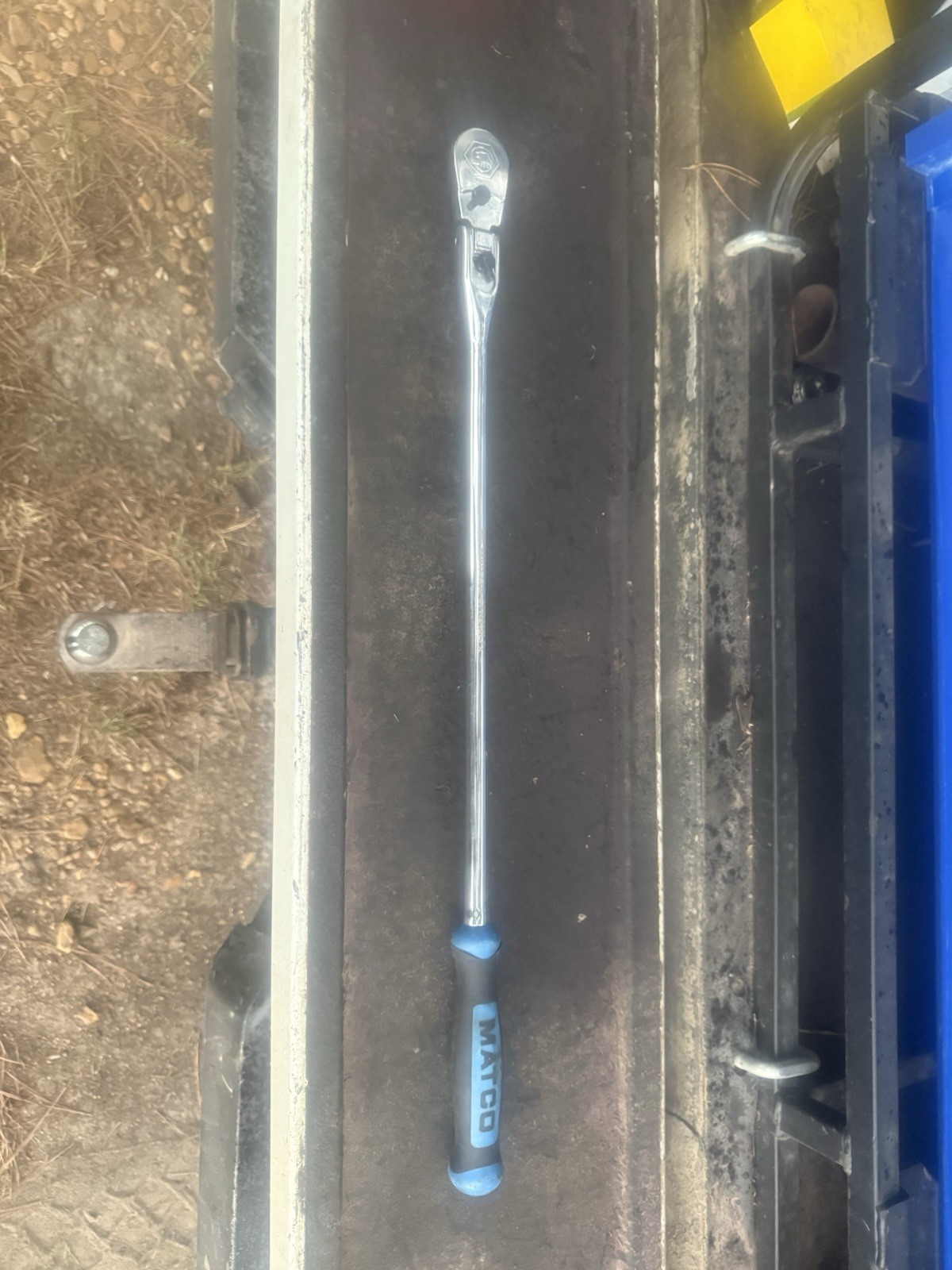Matco CFR248LFX 1/2” Drive 88 Tooth Locking Flex Head Ratchet 27” Long BLUE USA