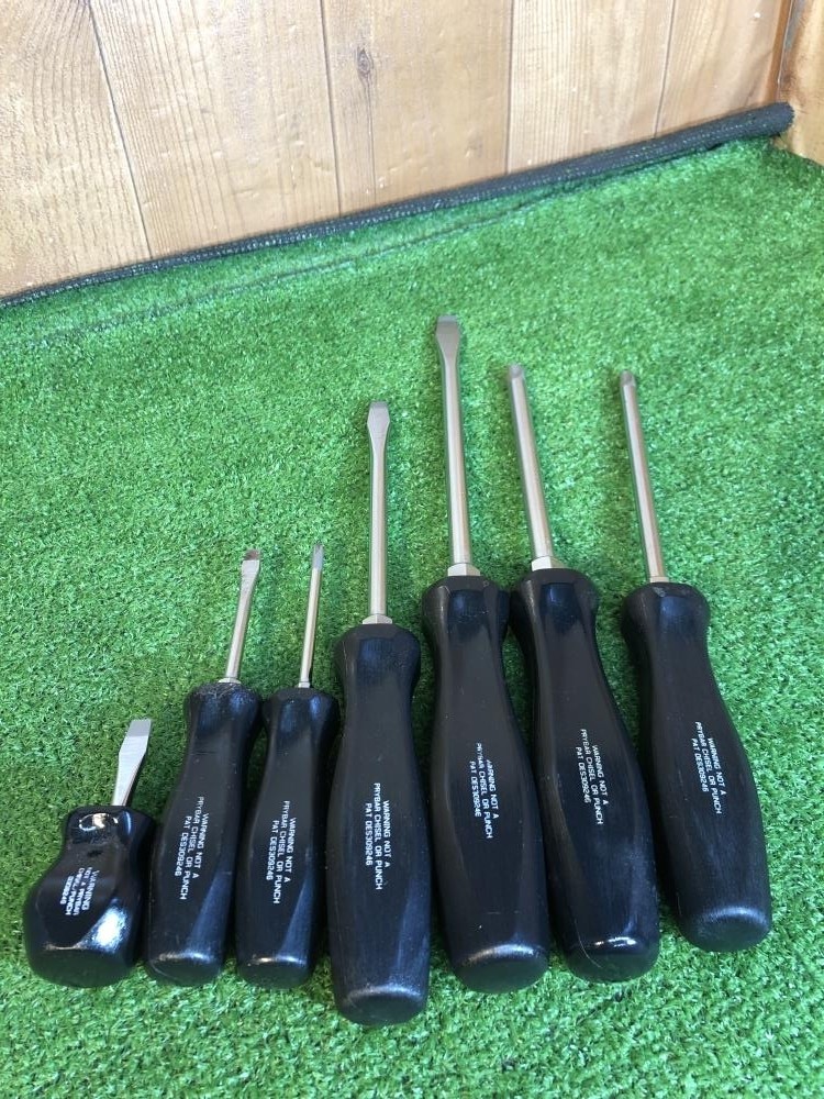 Snap-on Tools Screwdrivers sert of 7 SDD1/2/6/8+SDDP31/63/64 Near Mint