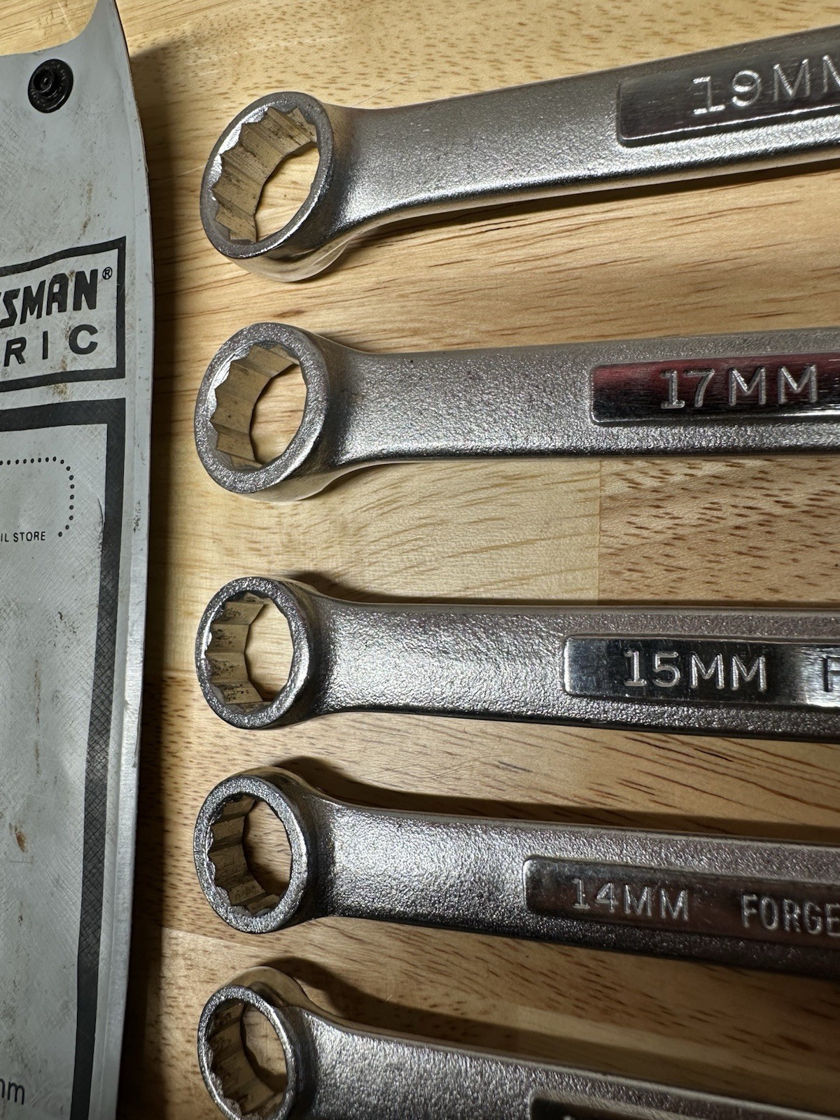Craftsman USA 8-19mm Metric Wrench Set 4291 9 Piece Missing 6mm