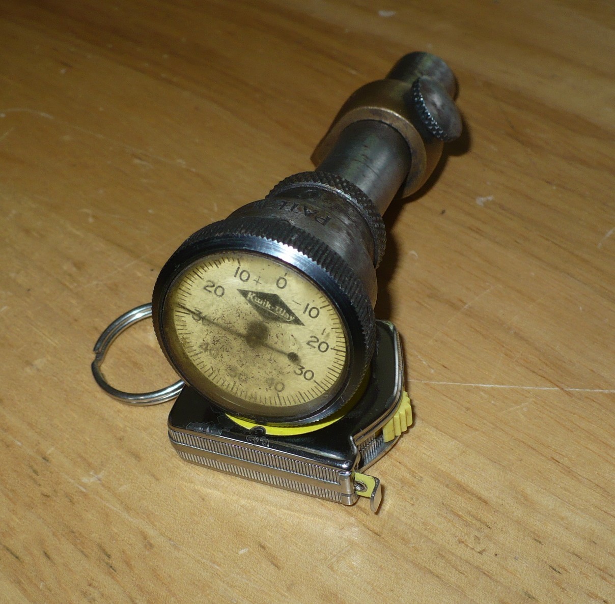 Vintage Kwik-Way Valve Seat Run Out Gauge Dial Indicator for .437 pilots 1/1000