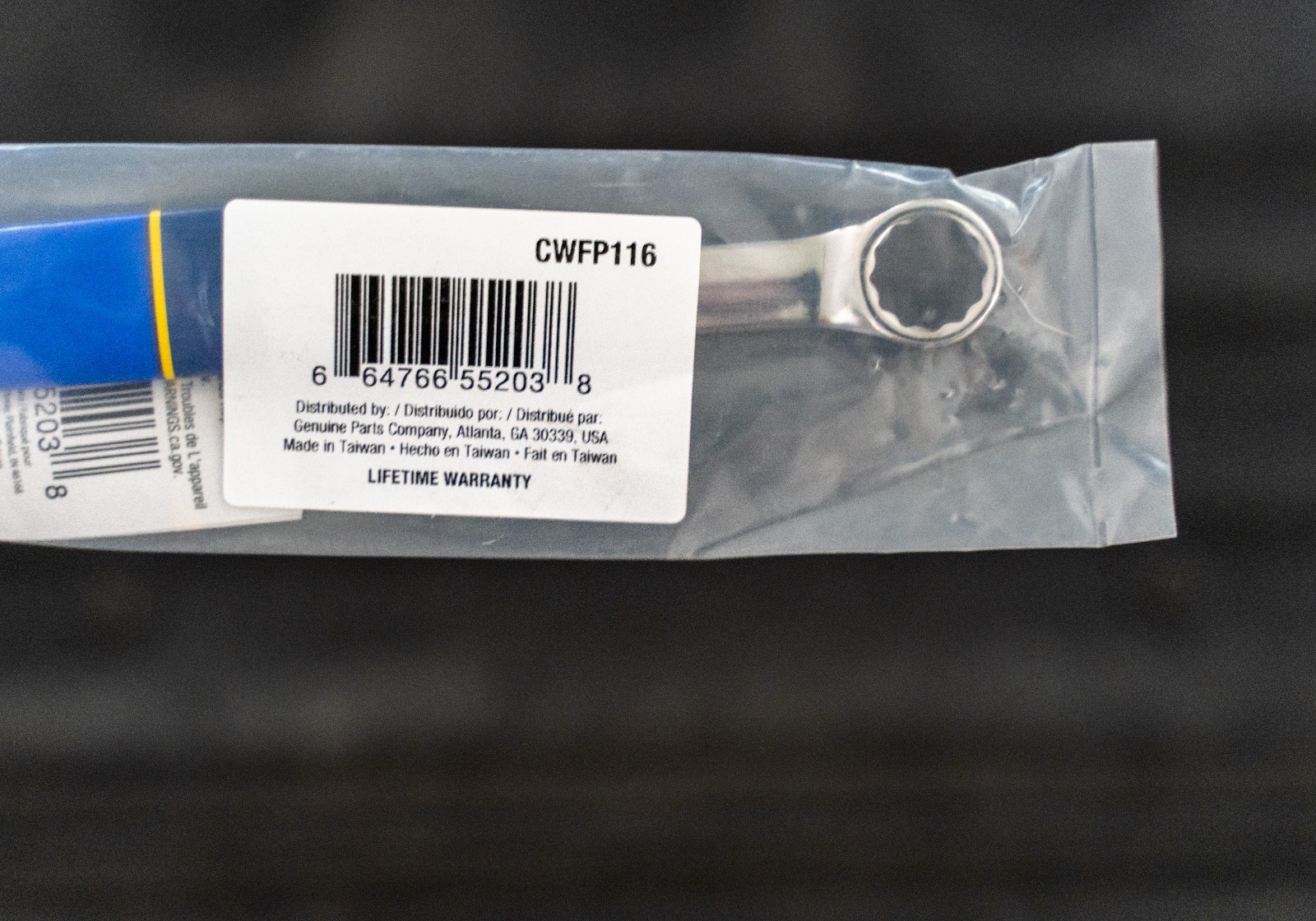 Napa Carlyle 12 Point Combination Wrench 1/2 In Brand New CWFP116