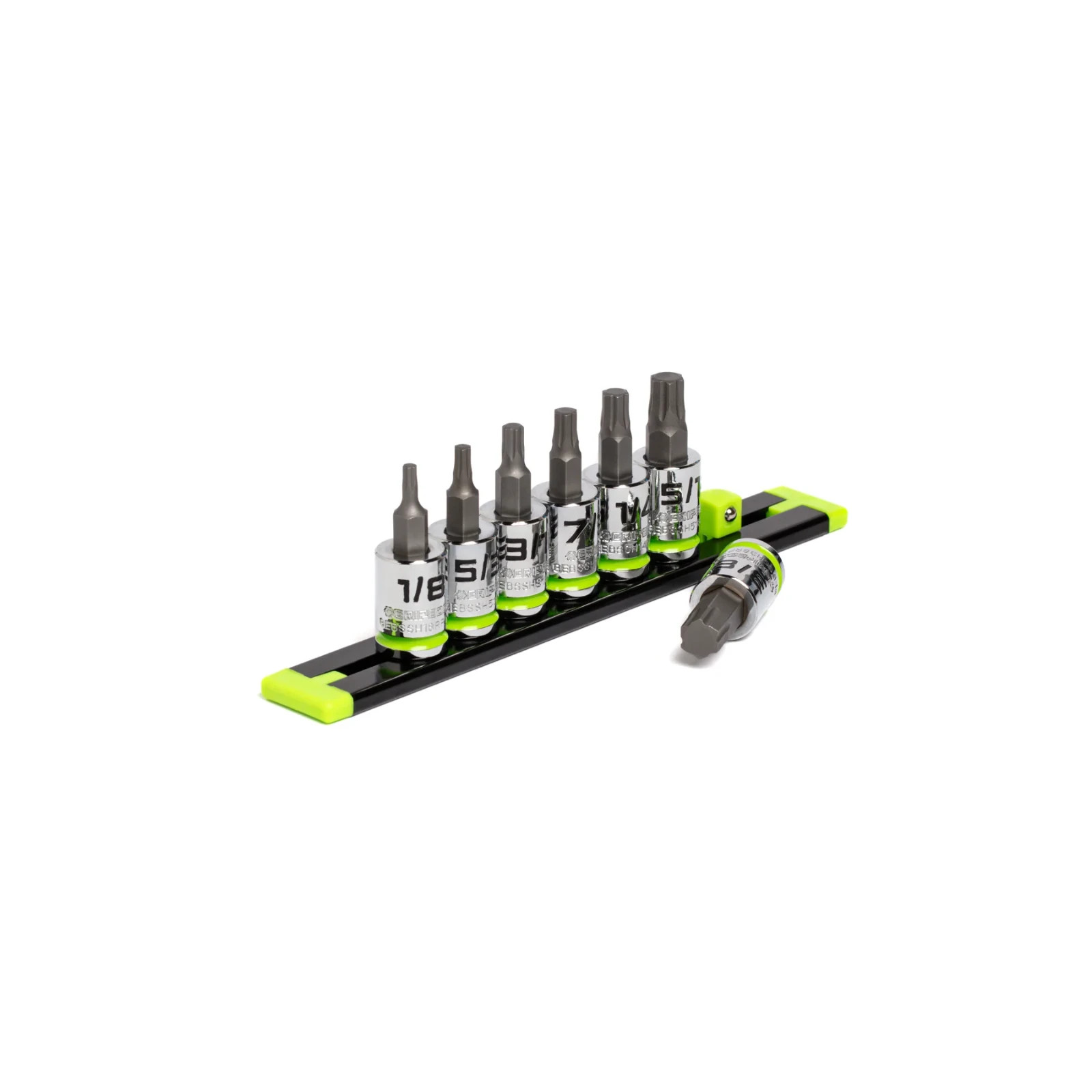 GripEdge Tools 7PC 3/8 Dr Short SAE Hex Driver Set RPT S2 Steel NEW