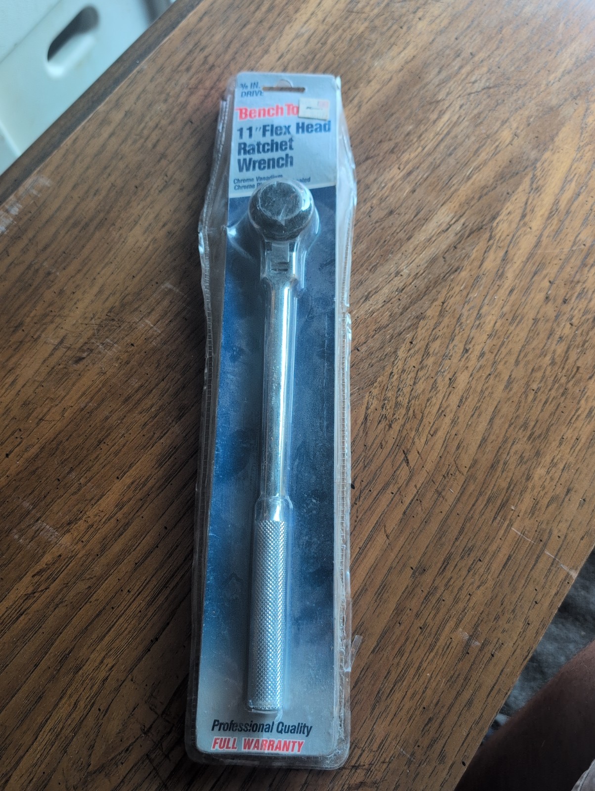 BENCHTOP RATCHET 3/8” Drive11″ Flex Head Ratchet Wrench NEW SEALED FAST SHIP