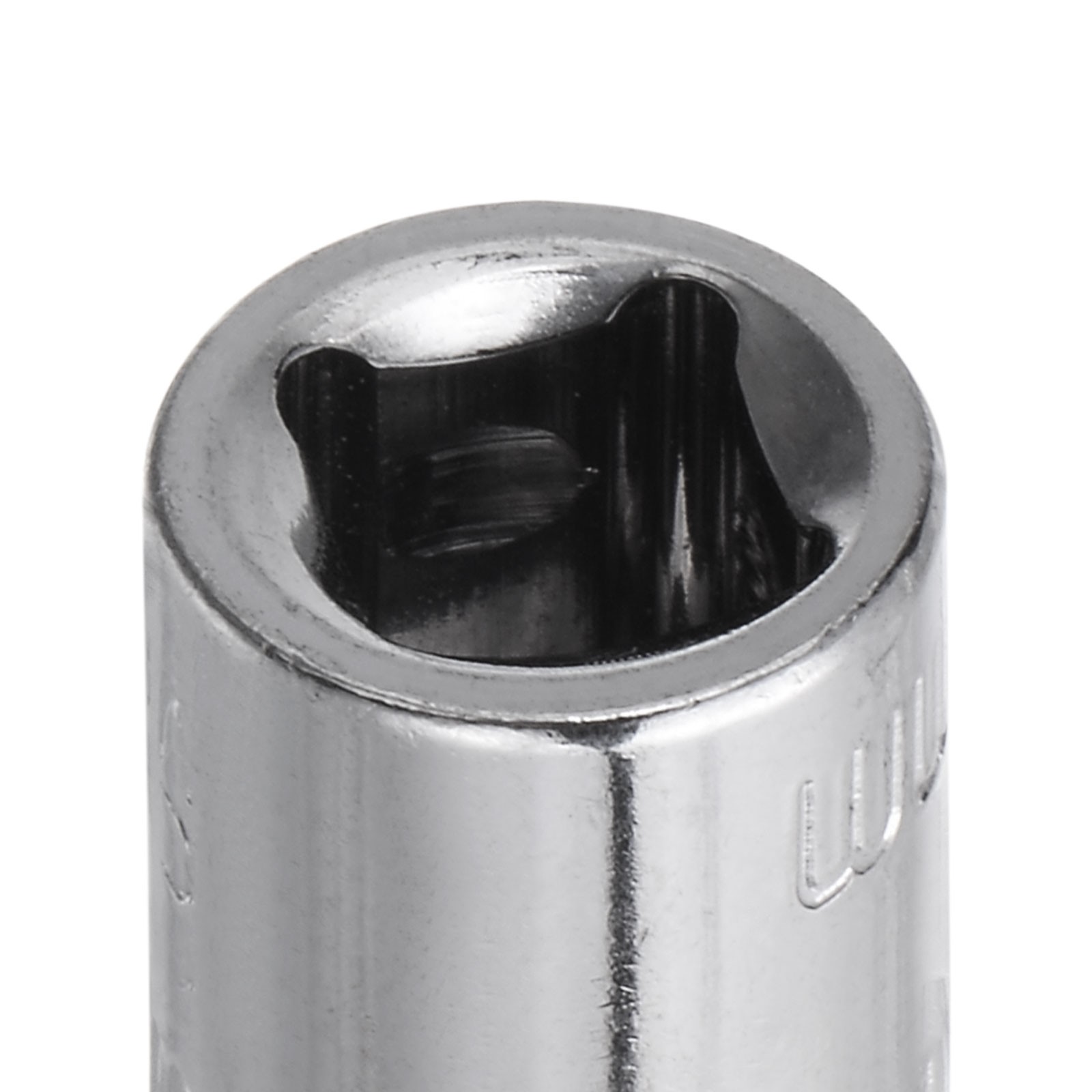 4Pcs 1/4-inch Drive 6mm Steel Chrome Plated 6-Point Shallow Socket