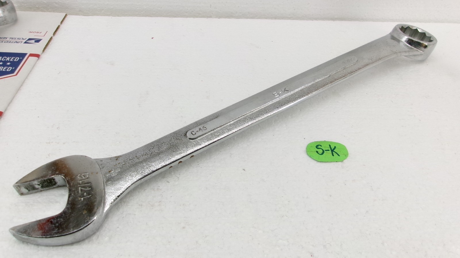 S-K tools 1-7/16″ Alloy SAE Combination Wrench 12 point C-46 SK USA Nice!