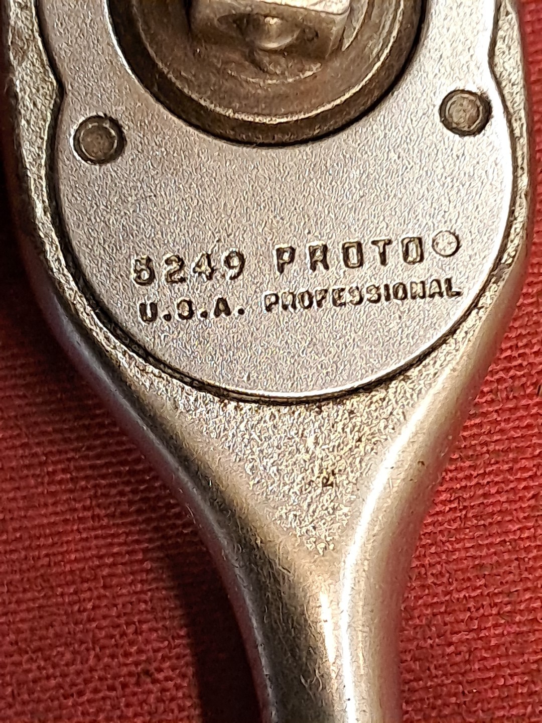 Vintage Proto 5249 Ratchet 3/8″ Drive Classic Pear Head Good Used Condition