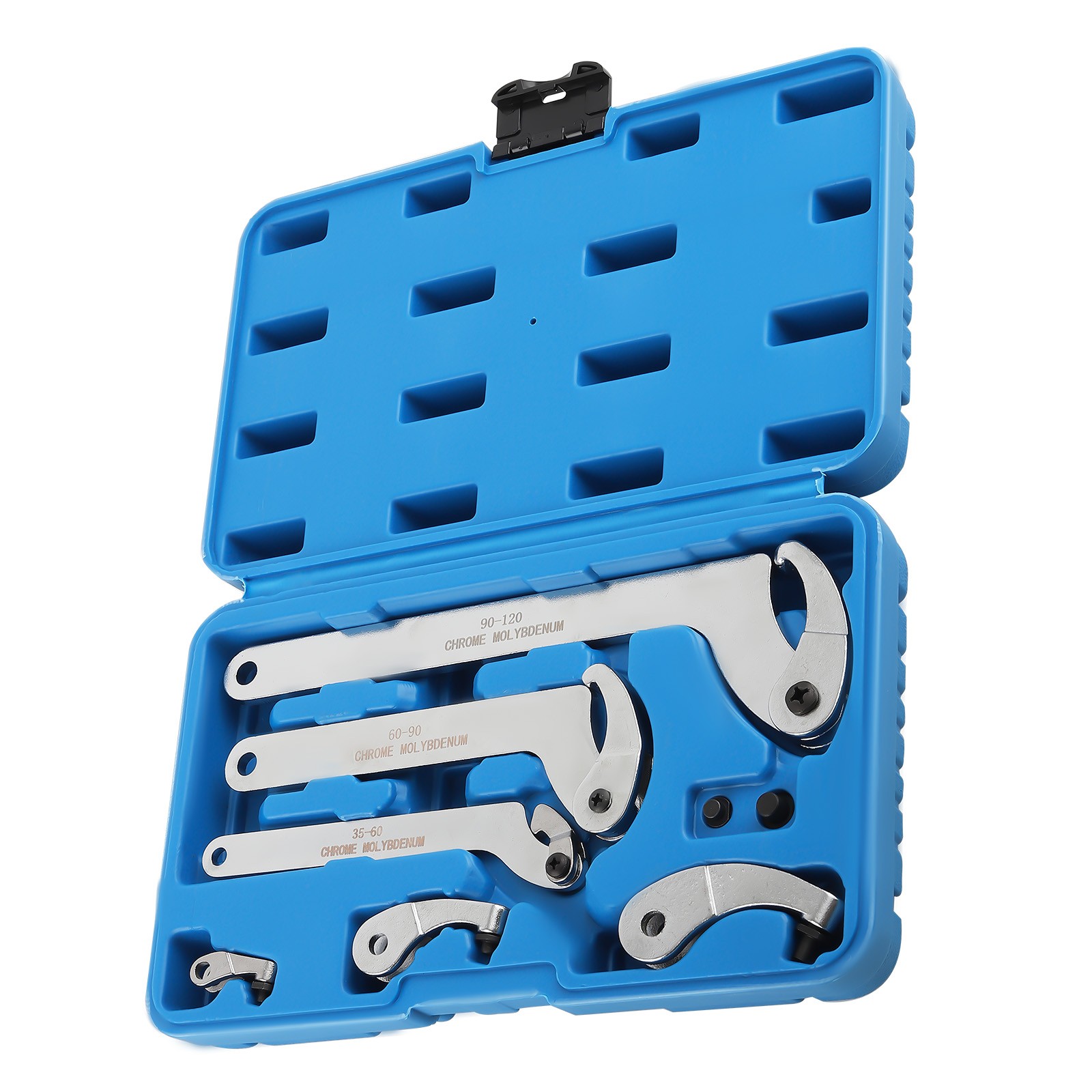 8x Adjustable Hook Pin Spanner Wrench Set Interchangeable Wrench Tool 35-120 New