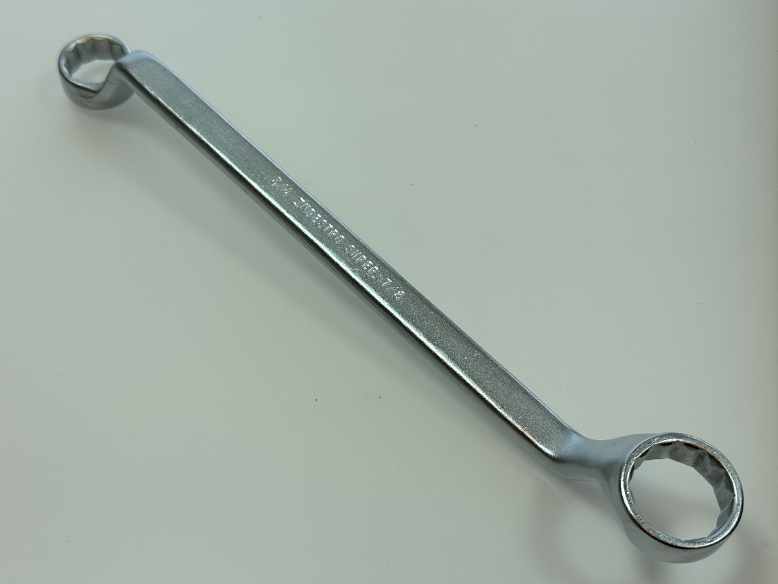 🇺🇸Indestro Tools USA 733A SAE 3/4” x 7/8” Offset Box End Wrench, NEW Old Stock