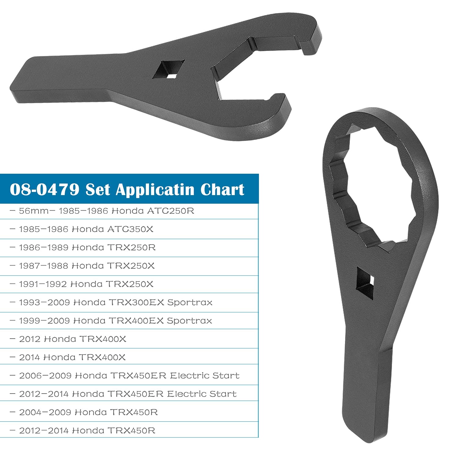 08-0479 Axle ATV Wrench Tools Set For Honda TRX 250X 300X 300EX 400X 400EX 450R