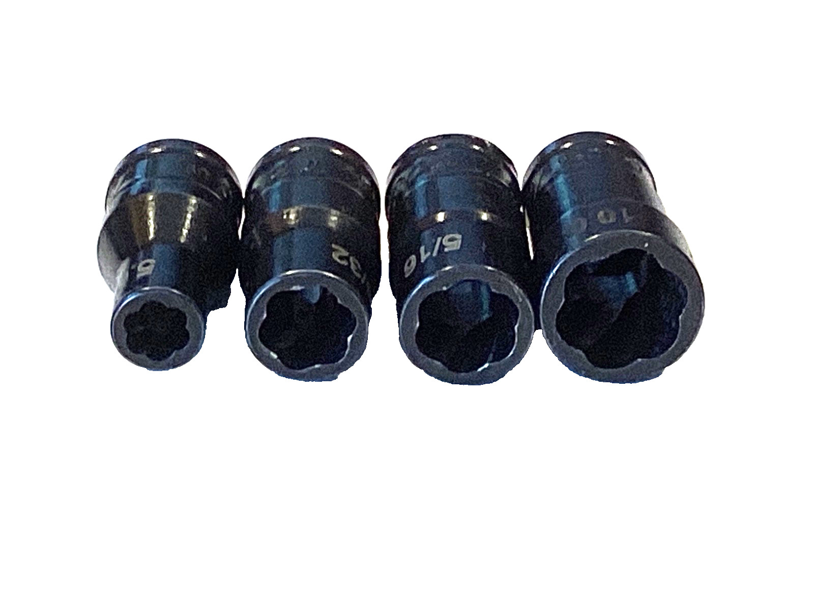 TurboSocket USA 4 Piece 1/4” Drive Shallow Damaged Bolt Twist Socket Set NICE