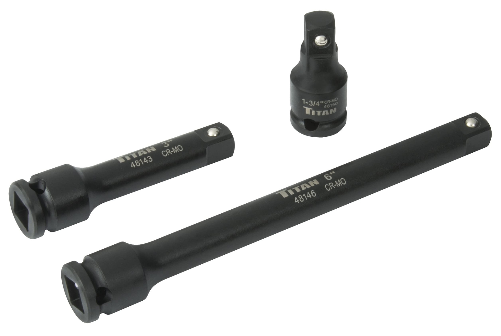 Titan Tools 3 pc. 3/8 in. Drive Impact Extension Bar Set (48140)