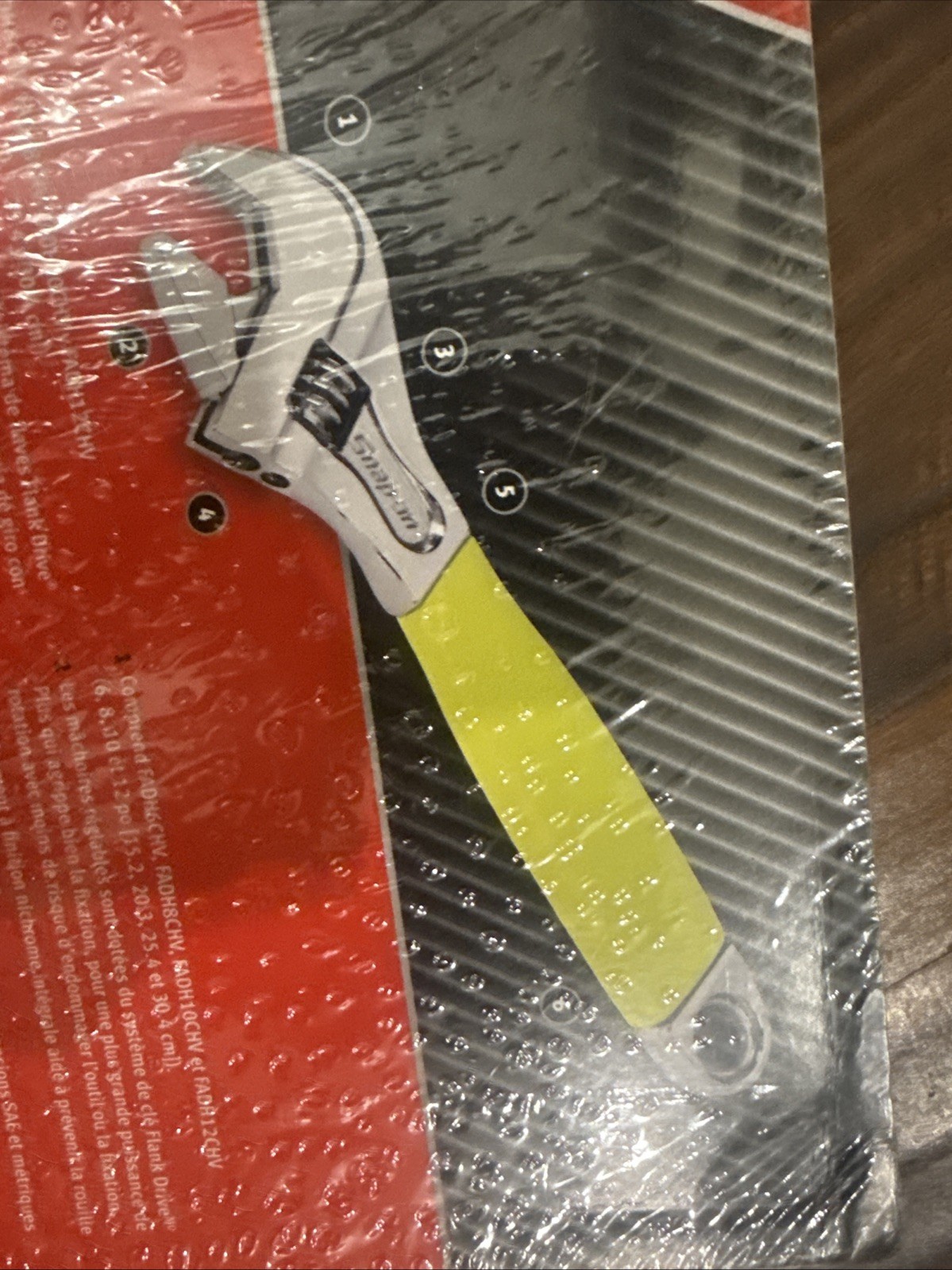 For Snap-On YELLOW 6″ 8″ 10″ 12″ Flank Drive Plus Adjustable Wrench FADH704CHV