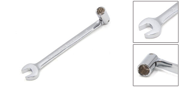 ONE 10mm Swivel Head Combination Socket Spanner Wrench Auto Car Repairing Tool