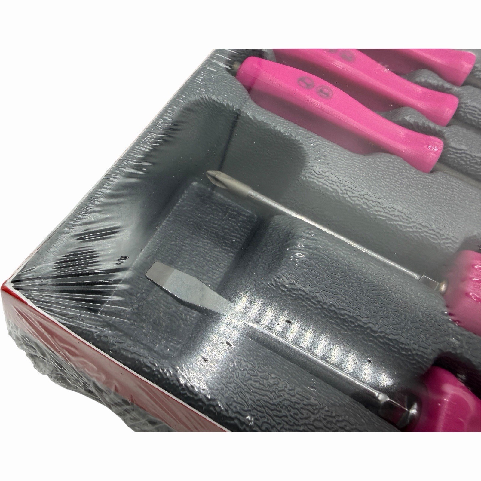 Snap On Tools Pink Hard Handle Combination Screwdriver Set SDDX70APP 7 Piece New