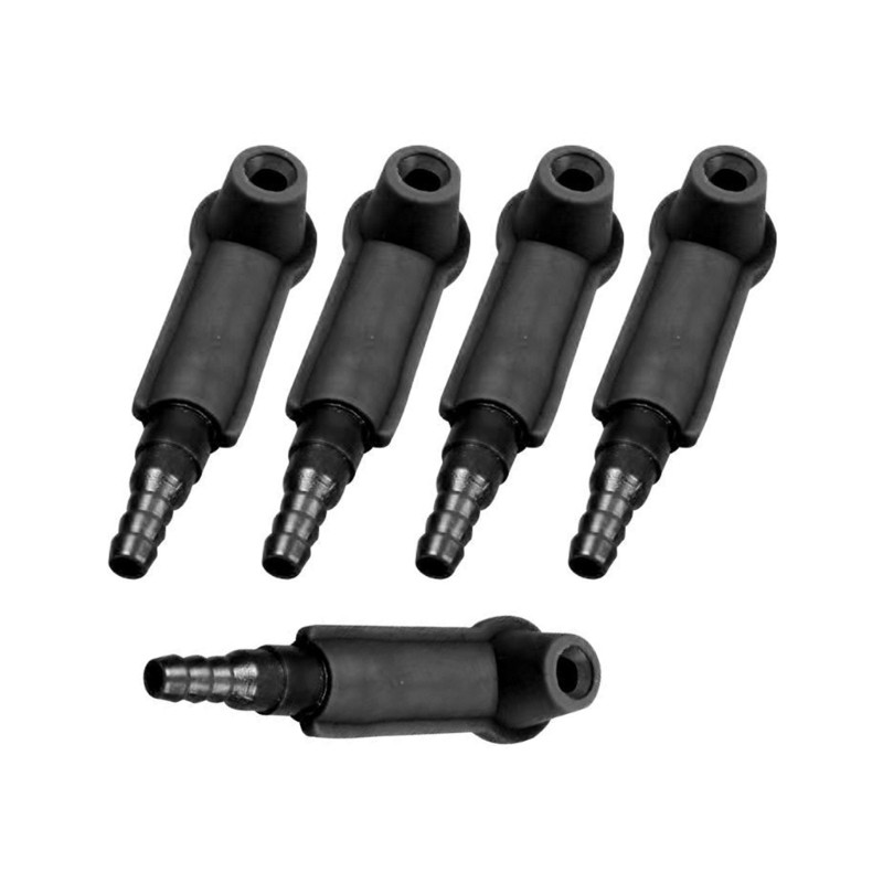 5Pcs Car Brake Fluid Bleeder Kit Universal Exchange Adapter For Easy Operation