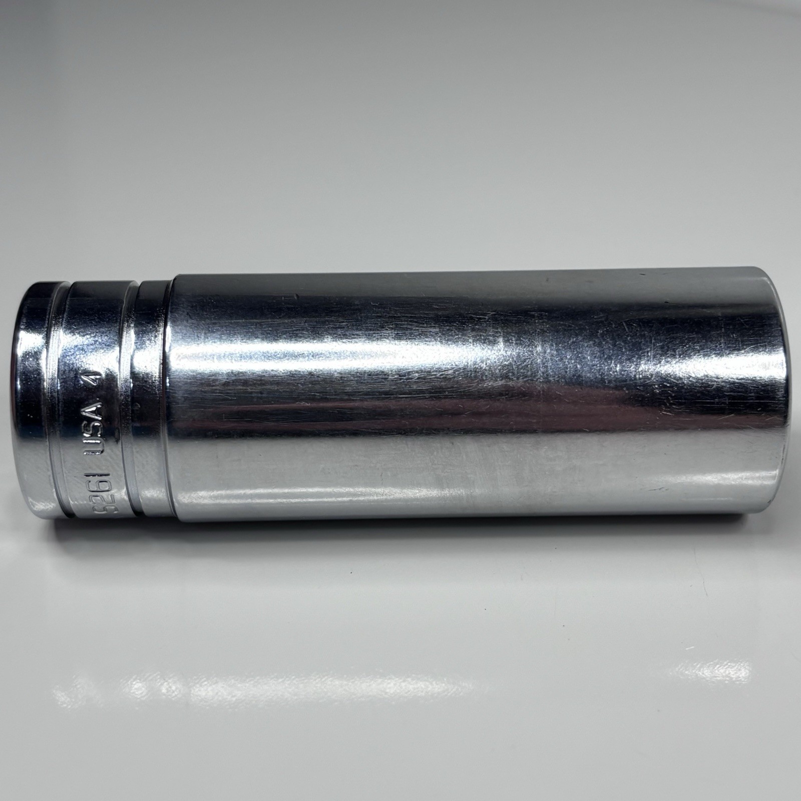Snap On Tool S261 1/2 Dr 12Pt SAE 13/16 Flank Dr Deep Chrome Socket USA 1994 VGC
