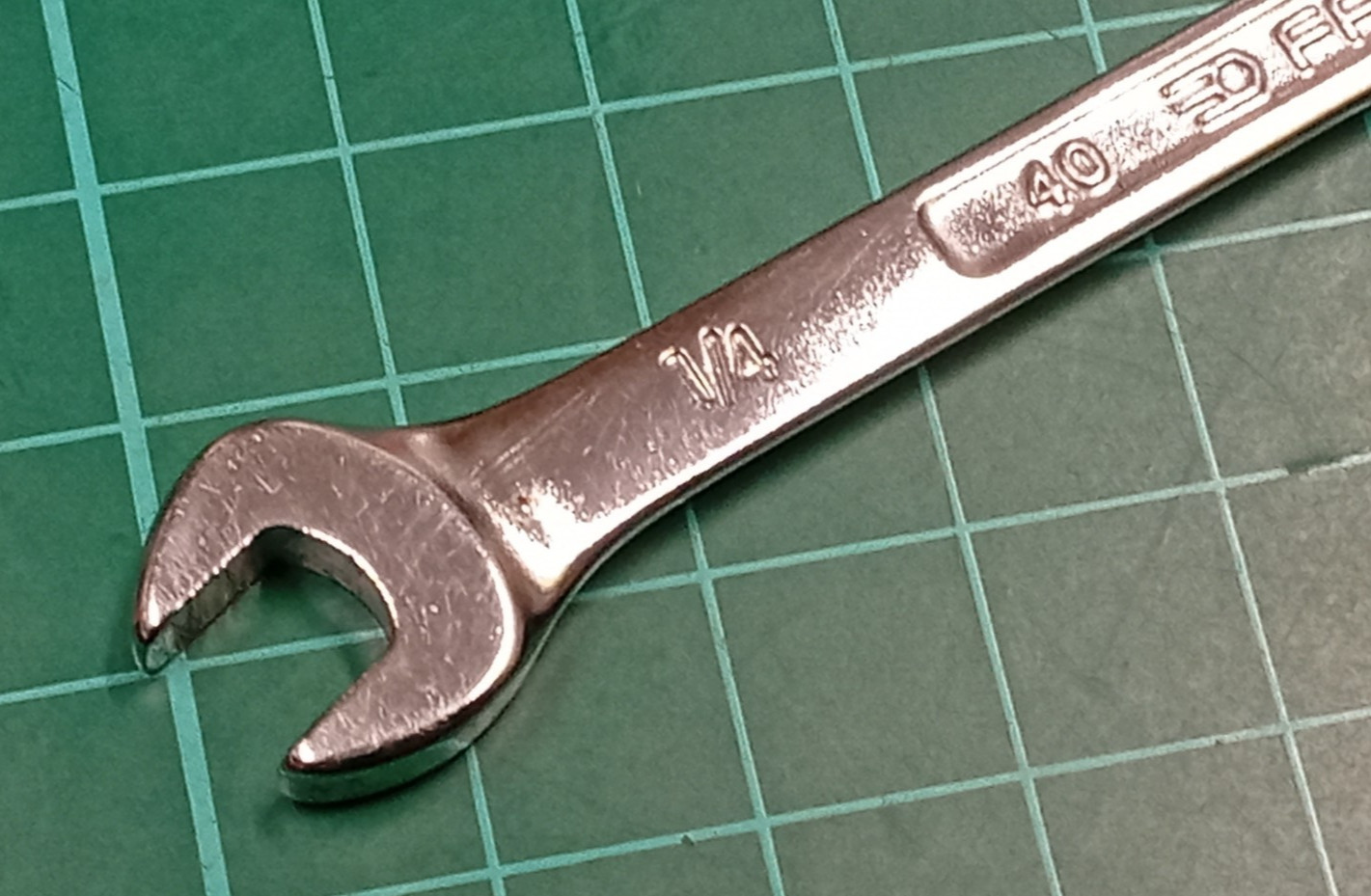 Facom No40, 1/4″ AF, OGV Combination Spanner, Made In France
