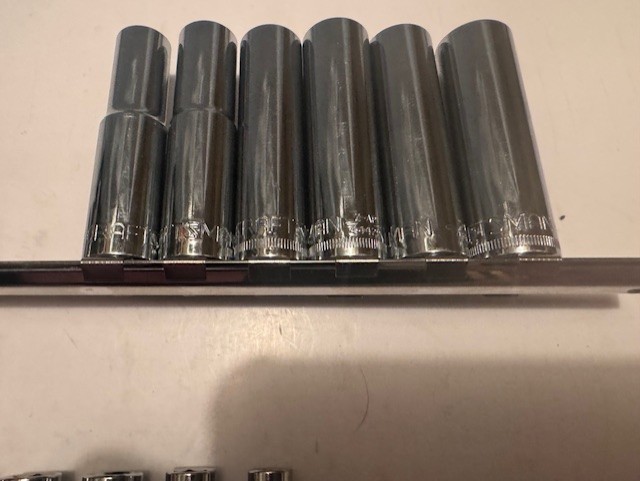 NEW Craftsman 3/8″ DRIVE 32 PC METRIC & SAE 6 POINT DEEP & STD SOCKET SET + RAIL
